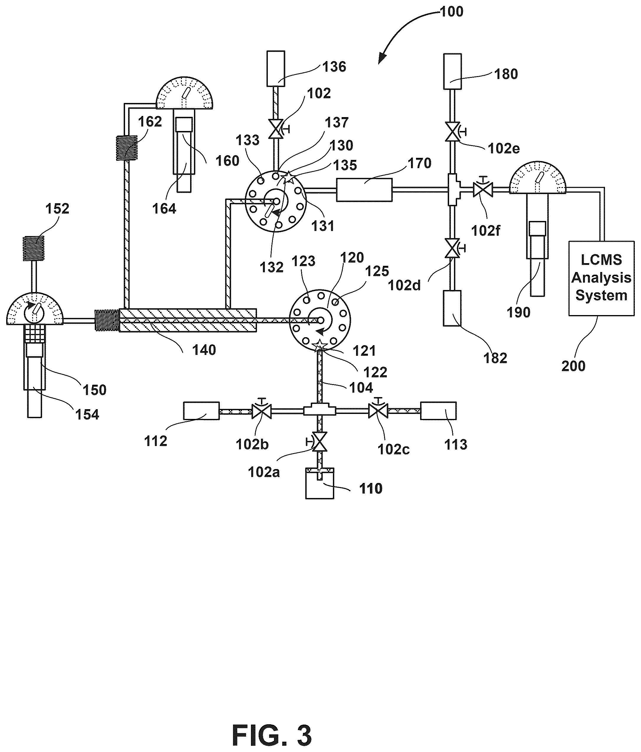 Patent US12422413 Figure 3 – Automated sample handling system for liquid chromatography-mass spectrometry