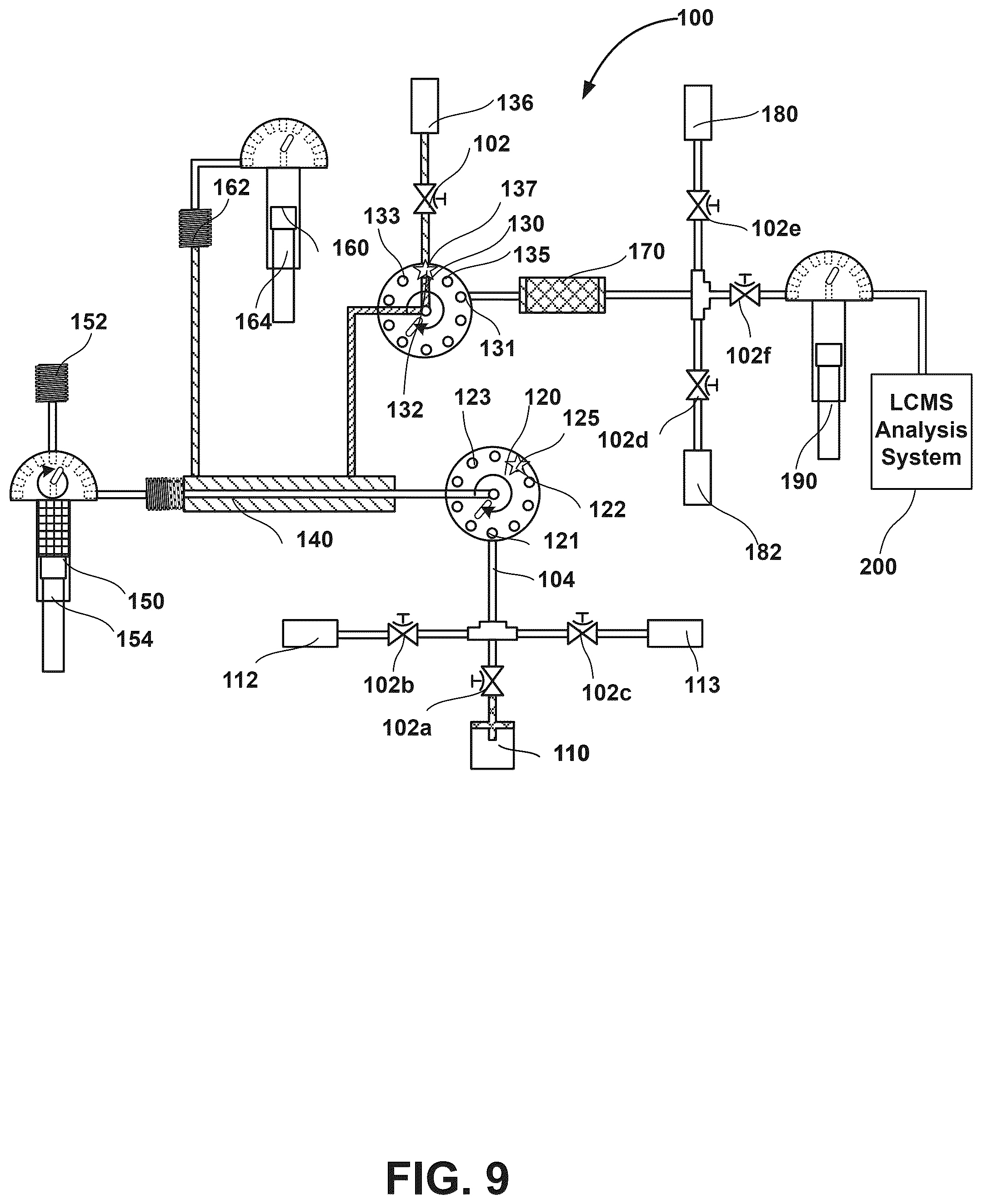 Patent US12422413 Figure 9 – Automated sample handling system for liquid chromatography-mass spectrometry