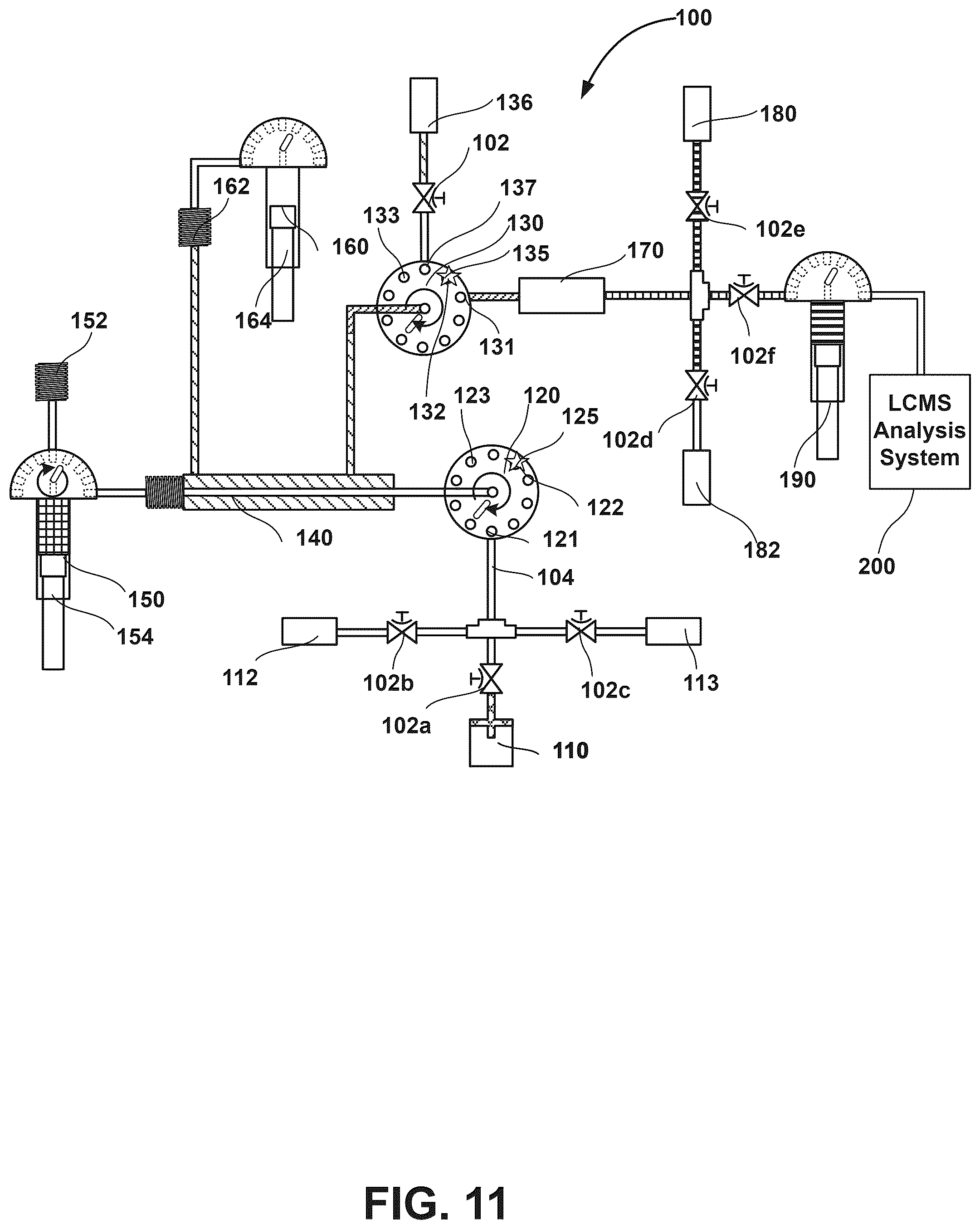 Patent US12422413 Figure 11 – Automated sample handling system for liquid chromatography-mass spectrometry