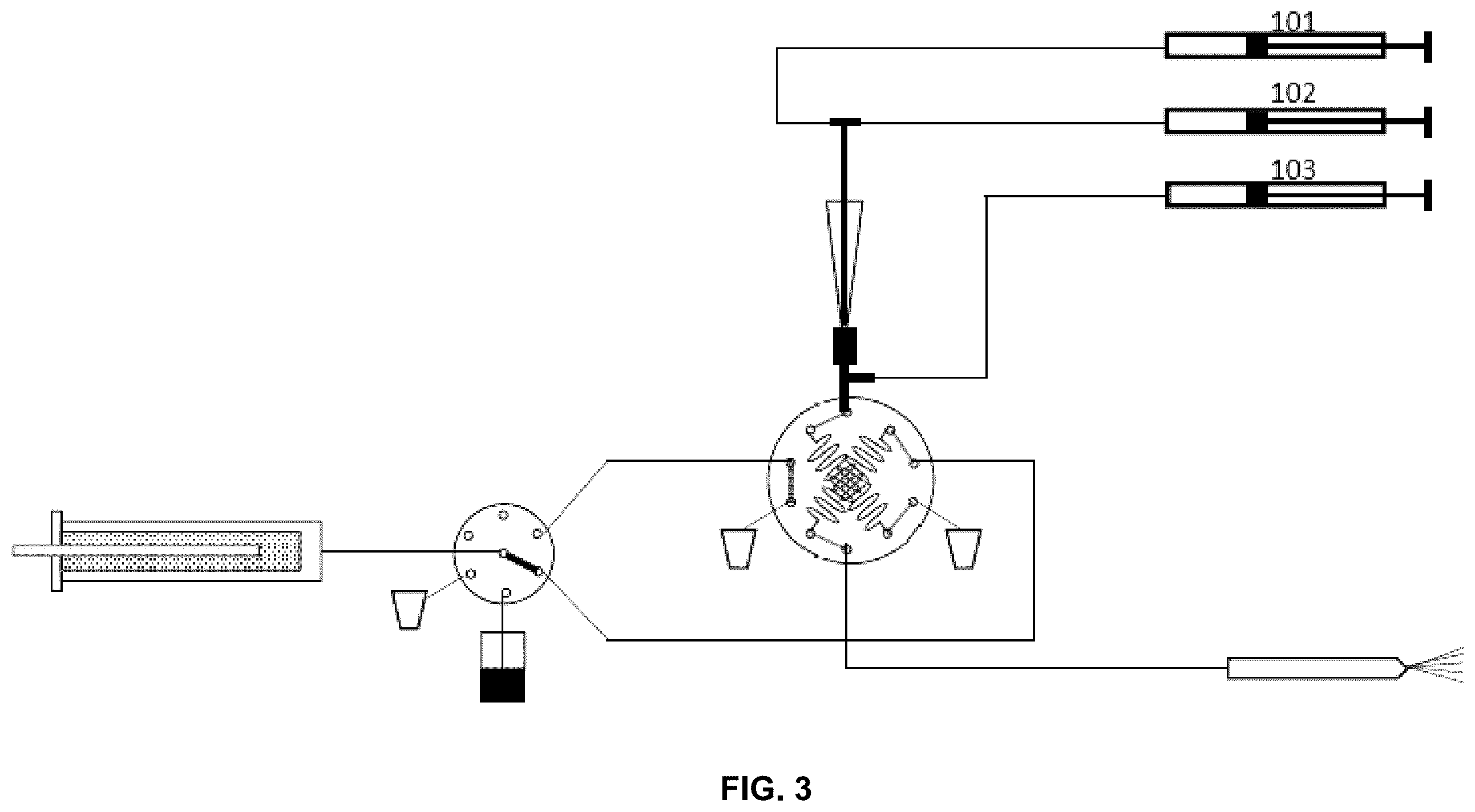 Patent US12422414 Figure 3 – Chromatographic analysis with low pressure dual gradient refocusing