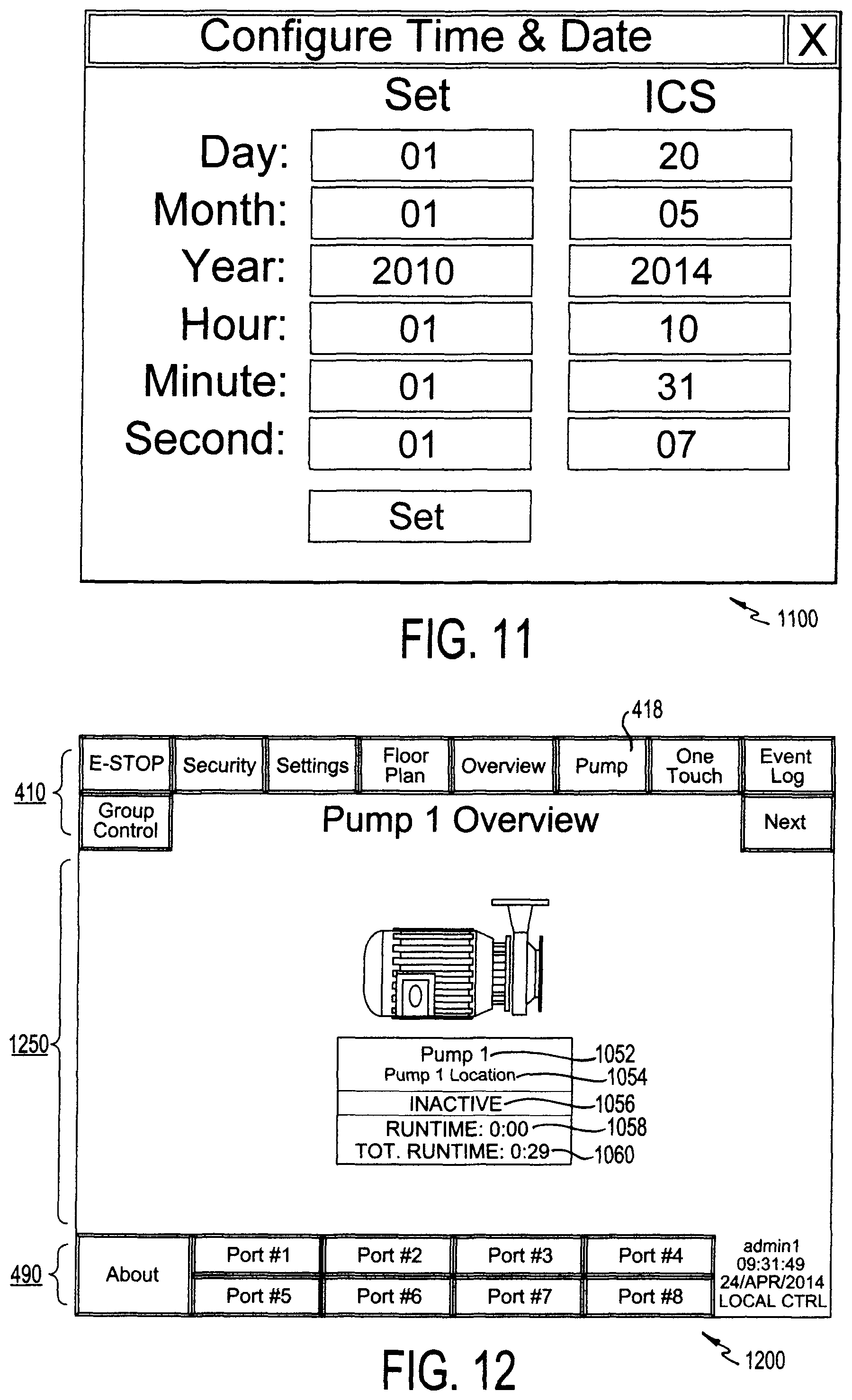 Patent US12422420 Figure 6 – Programmable logic controller-based system and user interface for air sampling in controlled environments