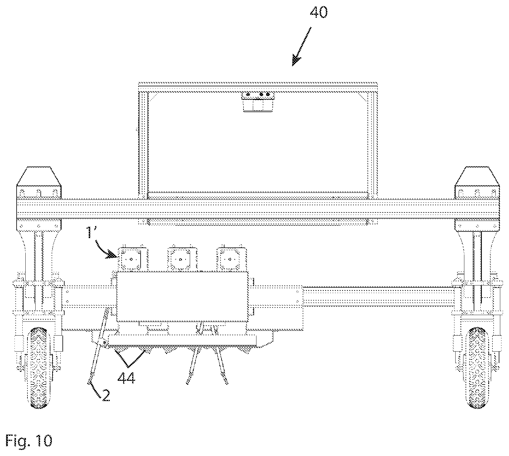 Patent US12422436 Figure 5 – Weeding mechanism and a weeding vehicle including the weeding mechanism