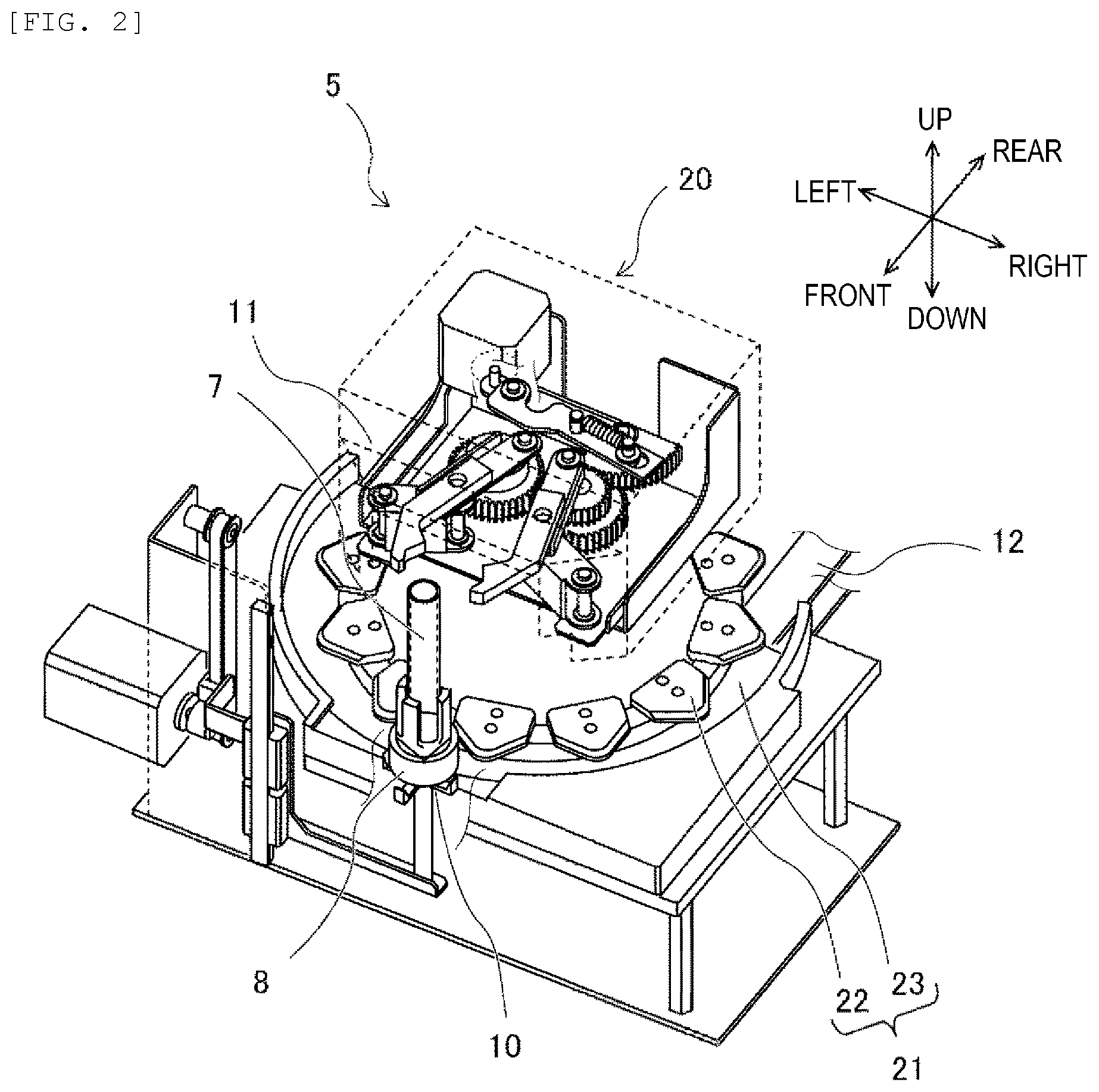 Patent US12422447 Figure 2 – Connection device and automated system for inspecting specimen