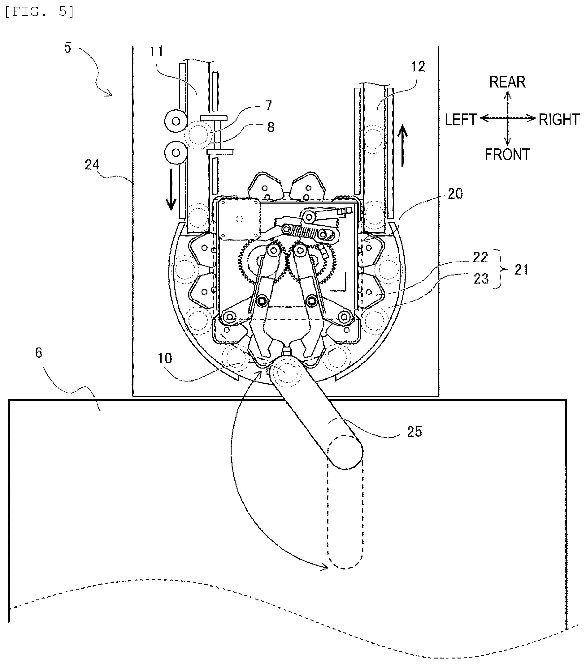 Patent US12422447 Figure 5 – Connection device and automated system for inspecting specimen