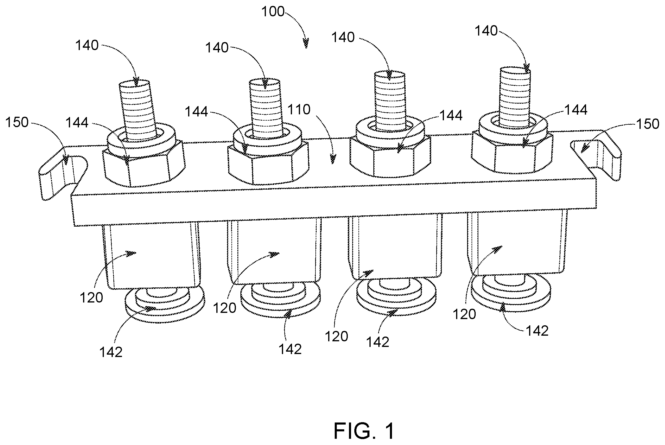 Patent US12422454 Figure 1 – Terminal block test adapter