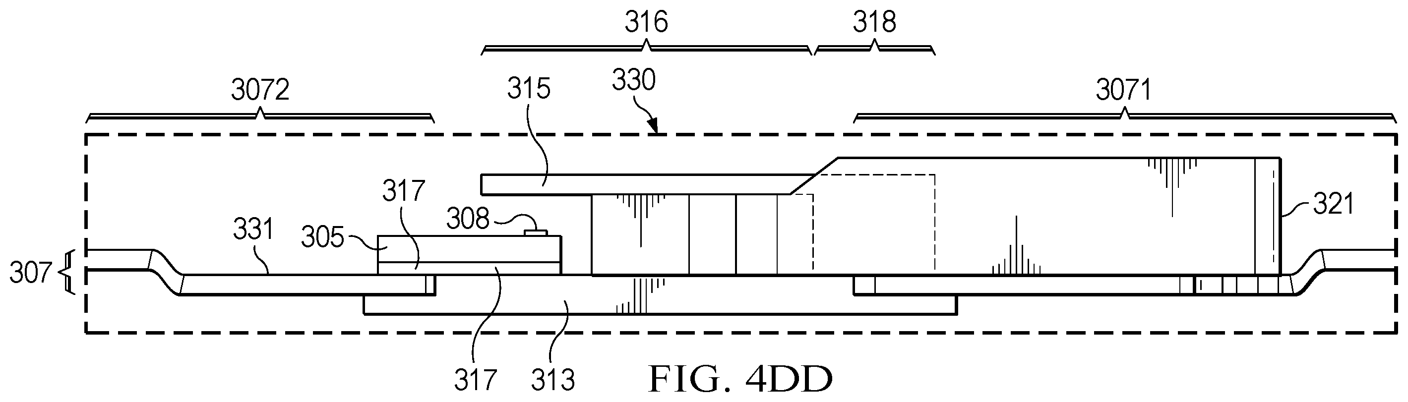 Patent US12422459 Figure 12 – Semiconductor device package with internal magnetic shield for hall sensor