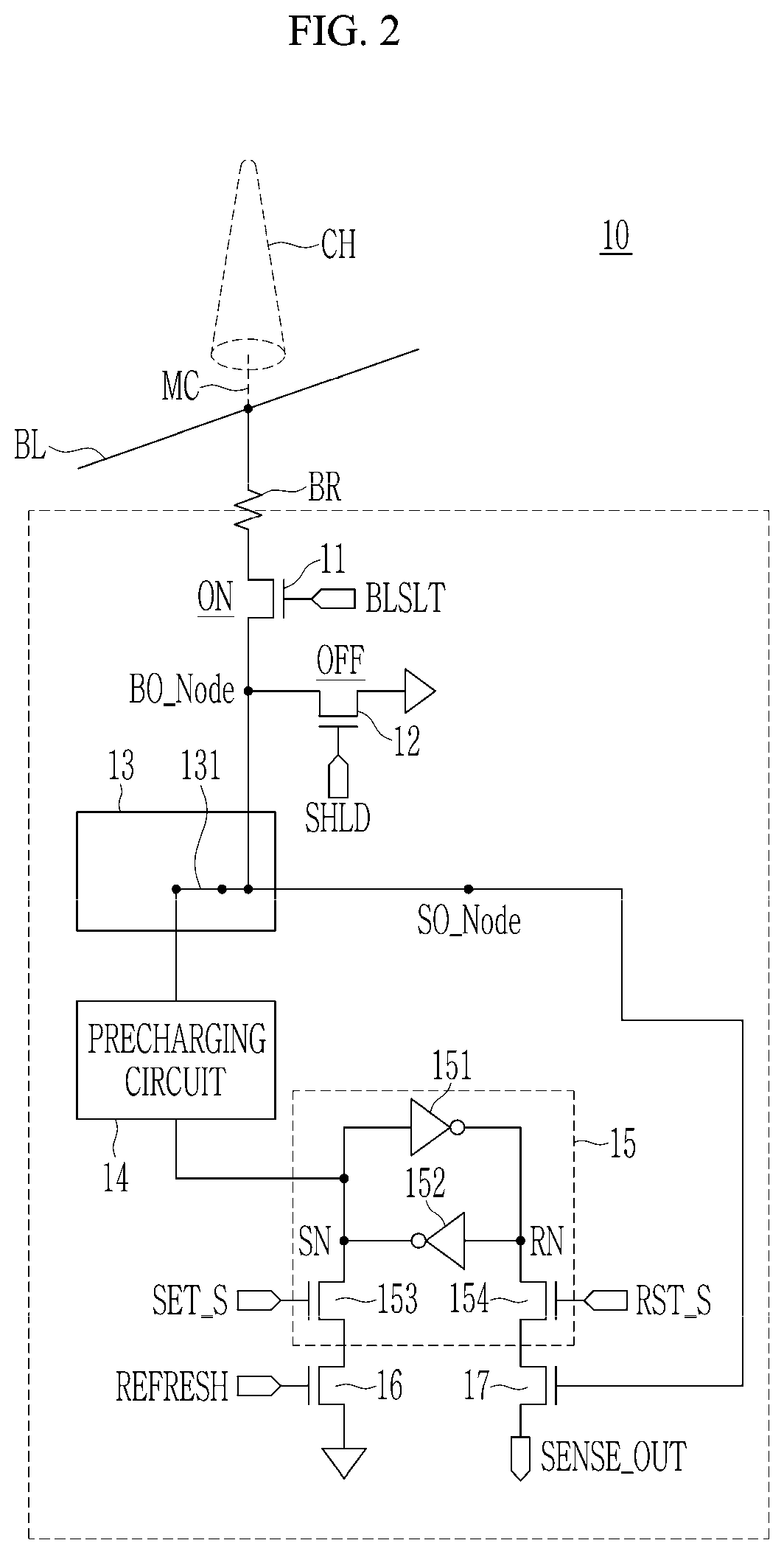 Patent US12422466 Figure 2 – Bonding quality test method, bonding quality test circuit, and memory device including bonding quality test circuit
