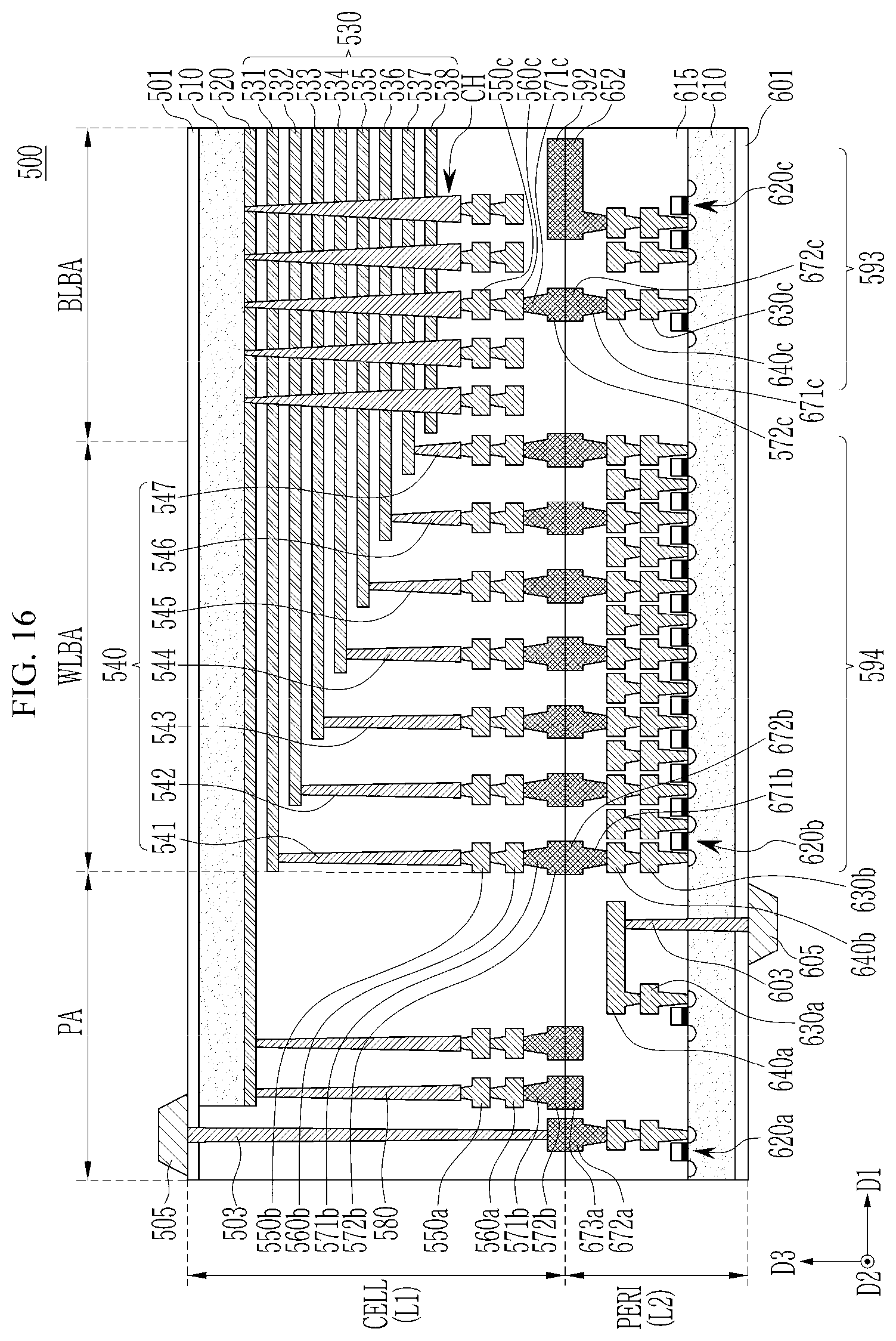 Patent US12422466 Figure 16 – Bonding quality test method, bonding quality test circuit, and memory device including bonding quality test circuit