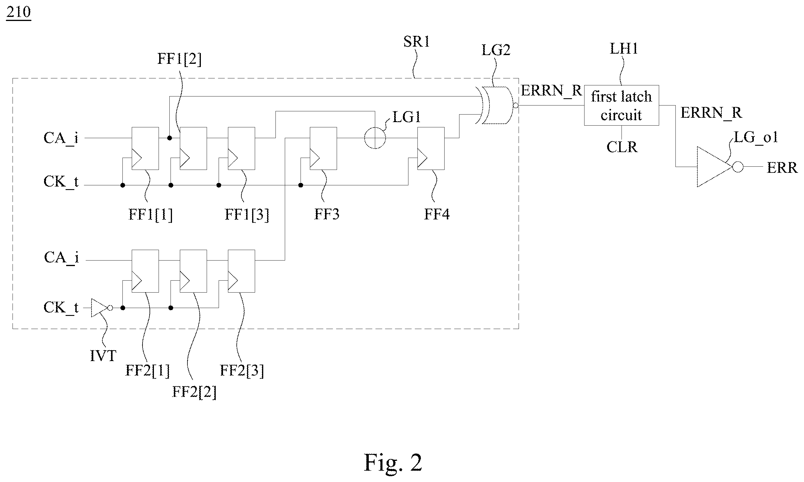Patent US12422481 Figure 2 – Semiconductor chip and sequence checking circuit