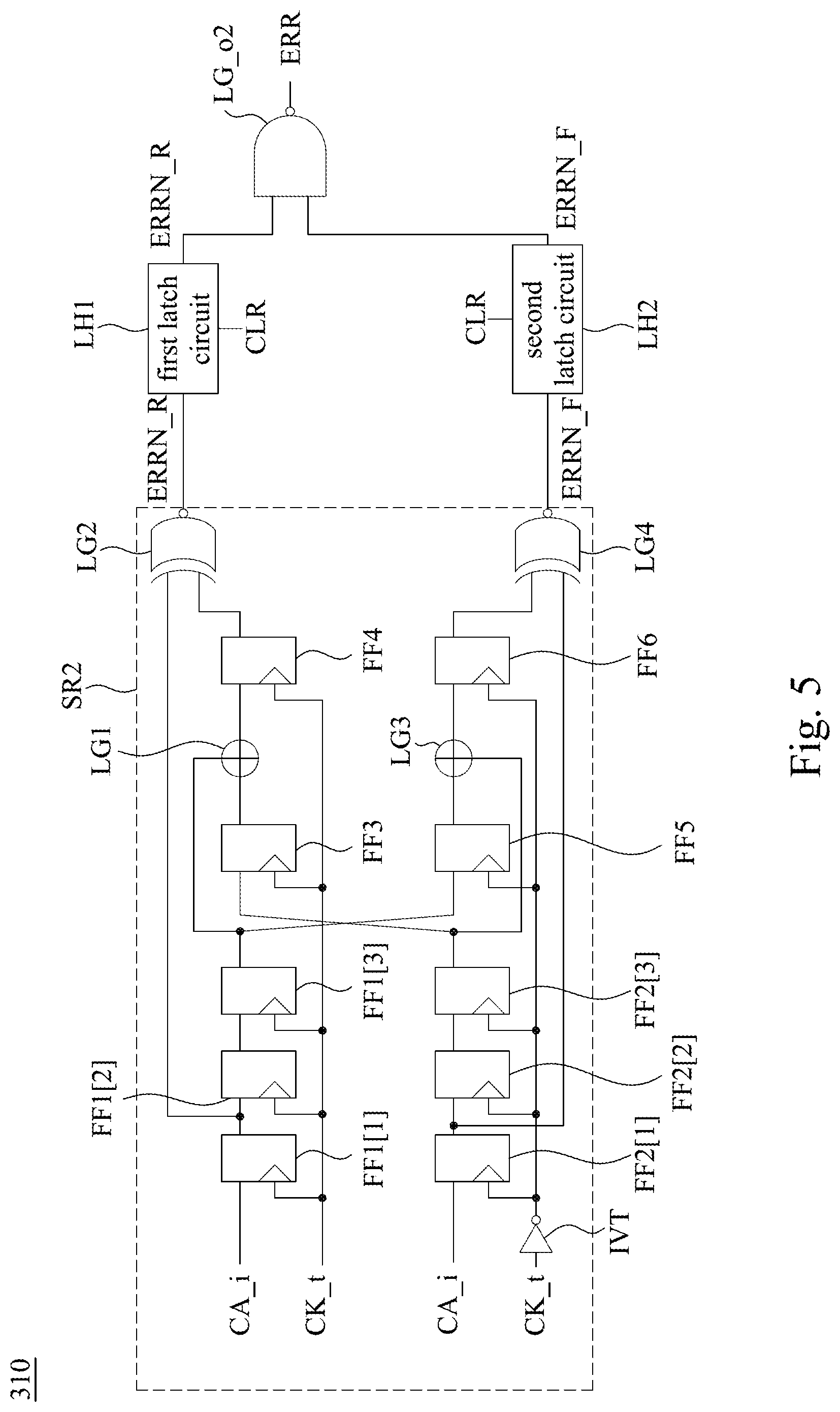 Patent US12422481 Figure 7 – Semiconductor chip and sequence checking circuit