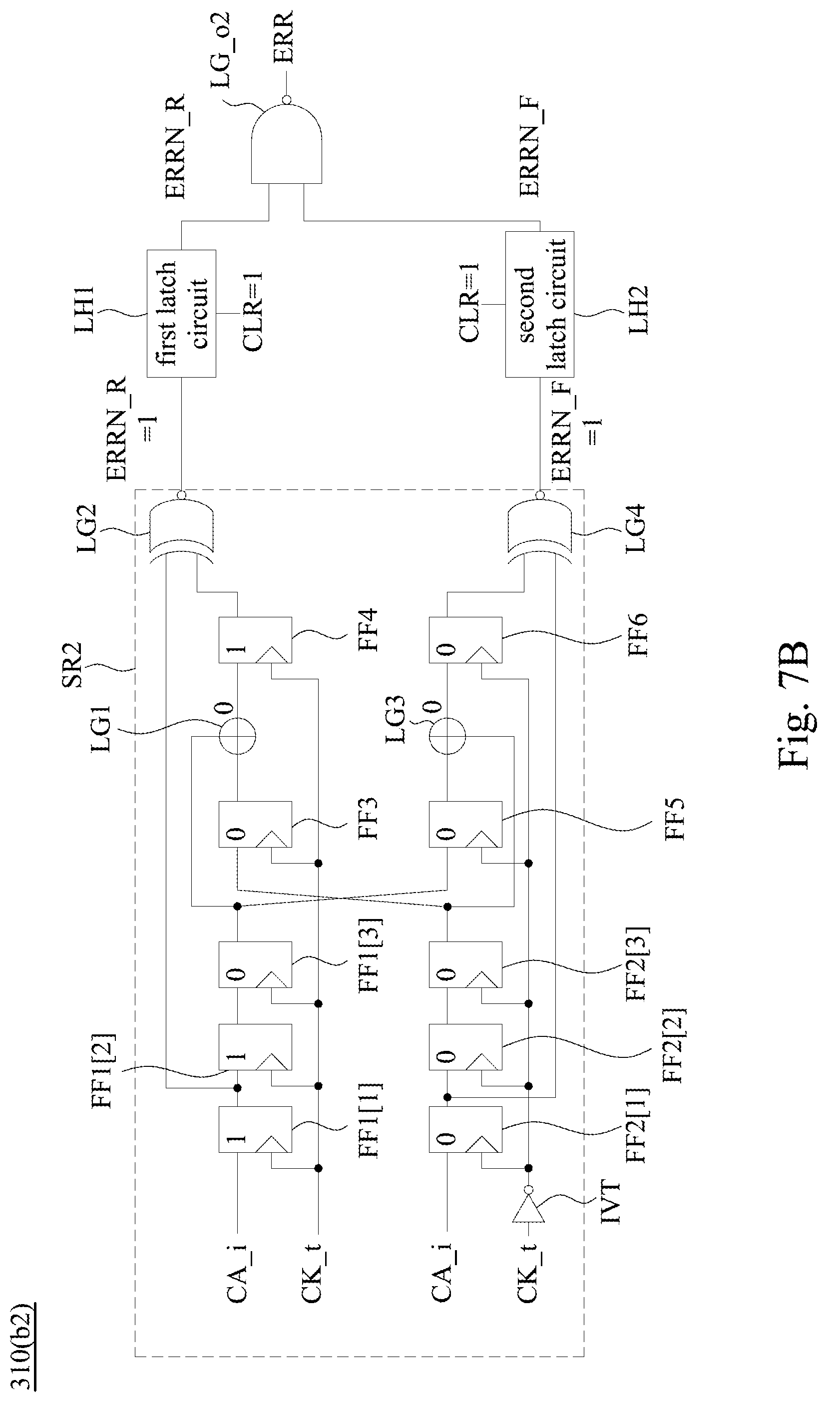 Patent US12422481 Figure 11 – Semiconductor chip and sequence checking circuit