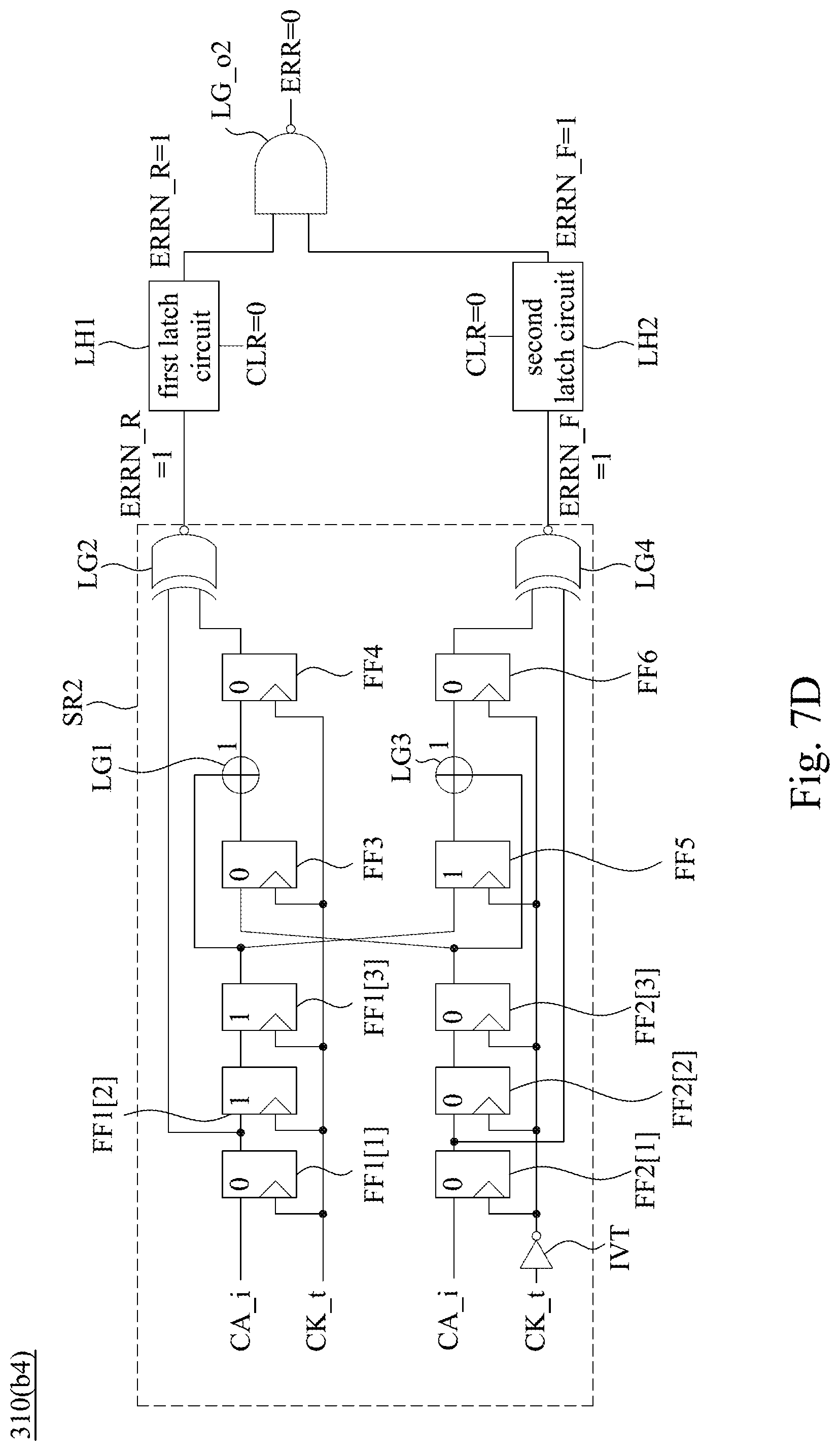 Patent US12422481 Figure 13 – Semiconductor chip and sequence checking circuit