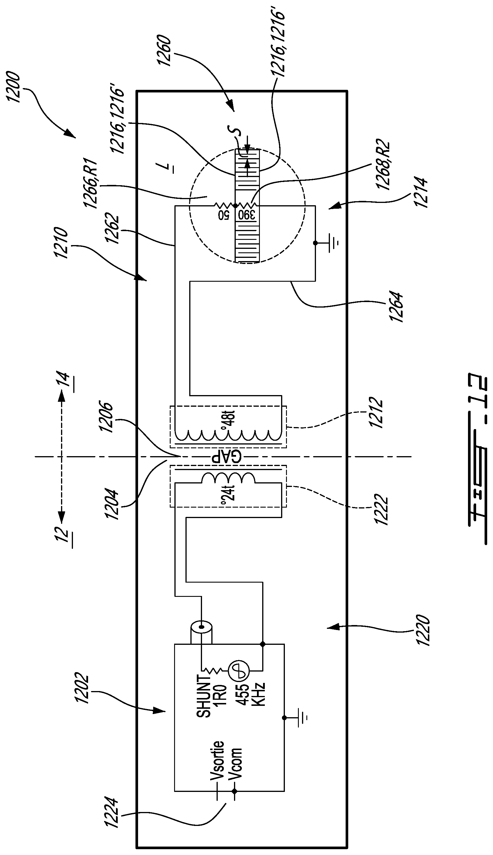 Patent US12422485 Figure 12 – Apparatus and method for detecting a liquid contaminant in a rotating cavity of an electric machine