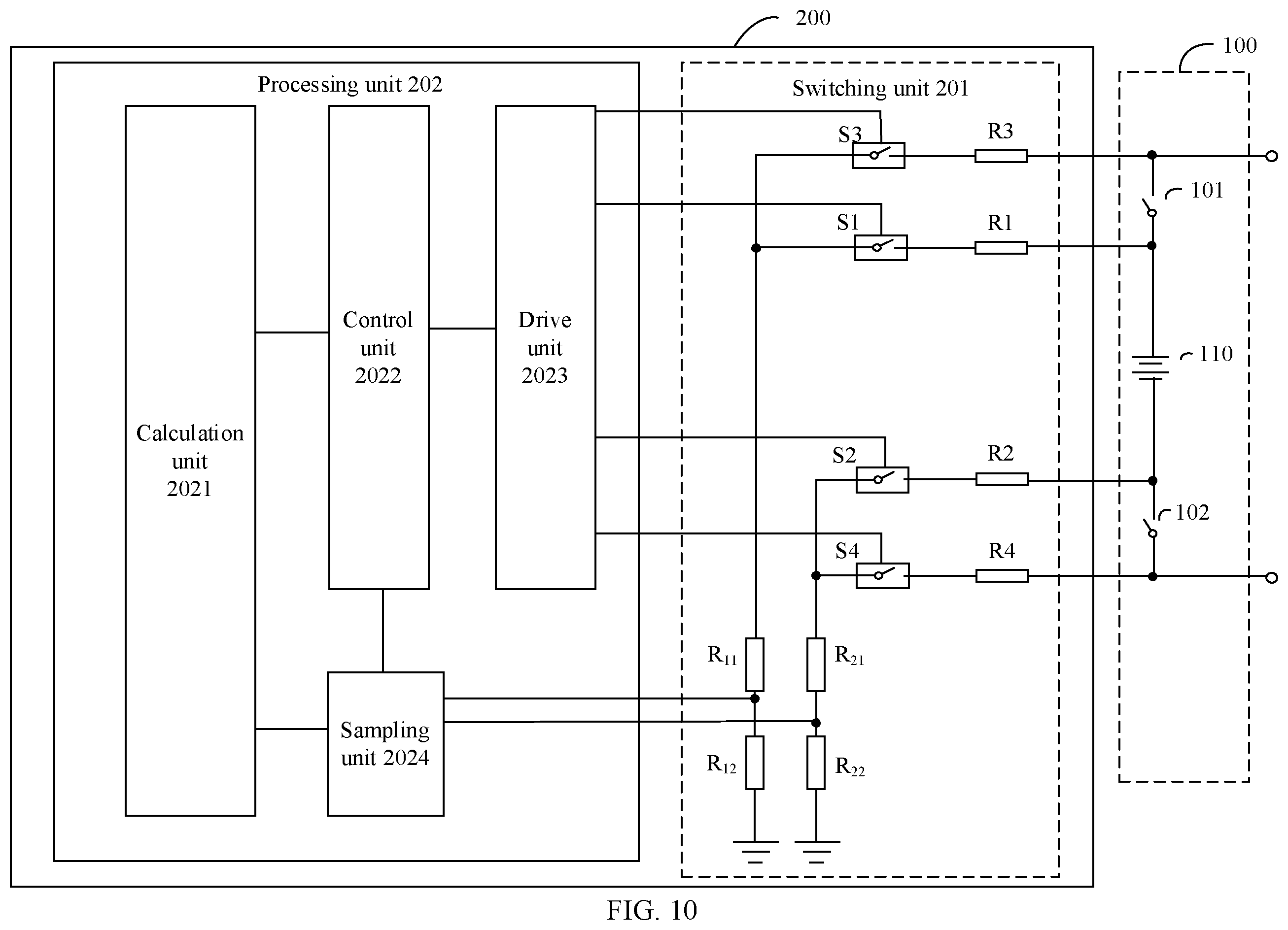 Patent US12422487 Figure 9 – Detection method and apparatus for battery system