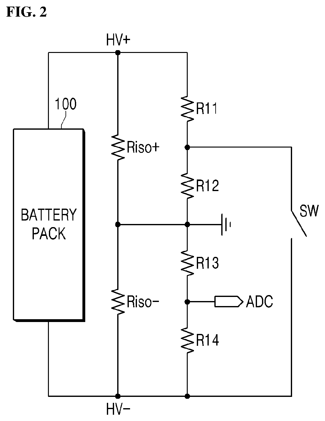 Patent US12422493 Figure 2 – Insulation resistance measuring device