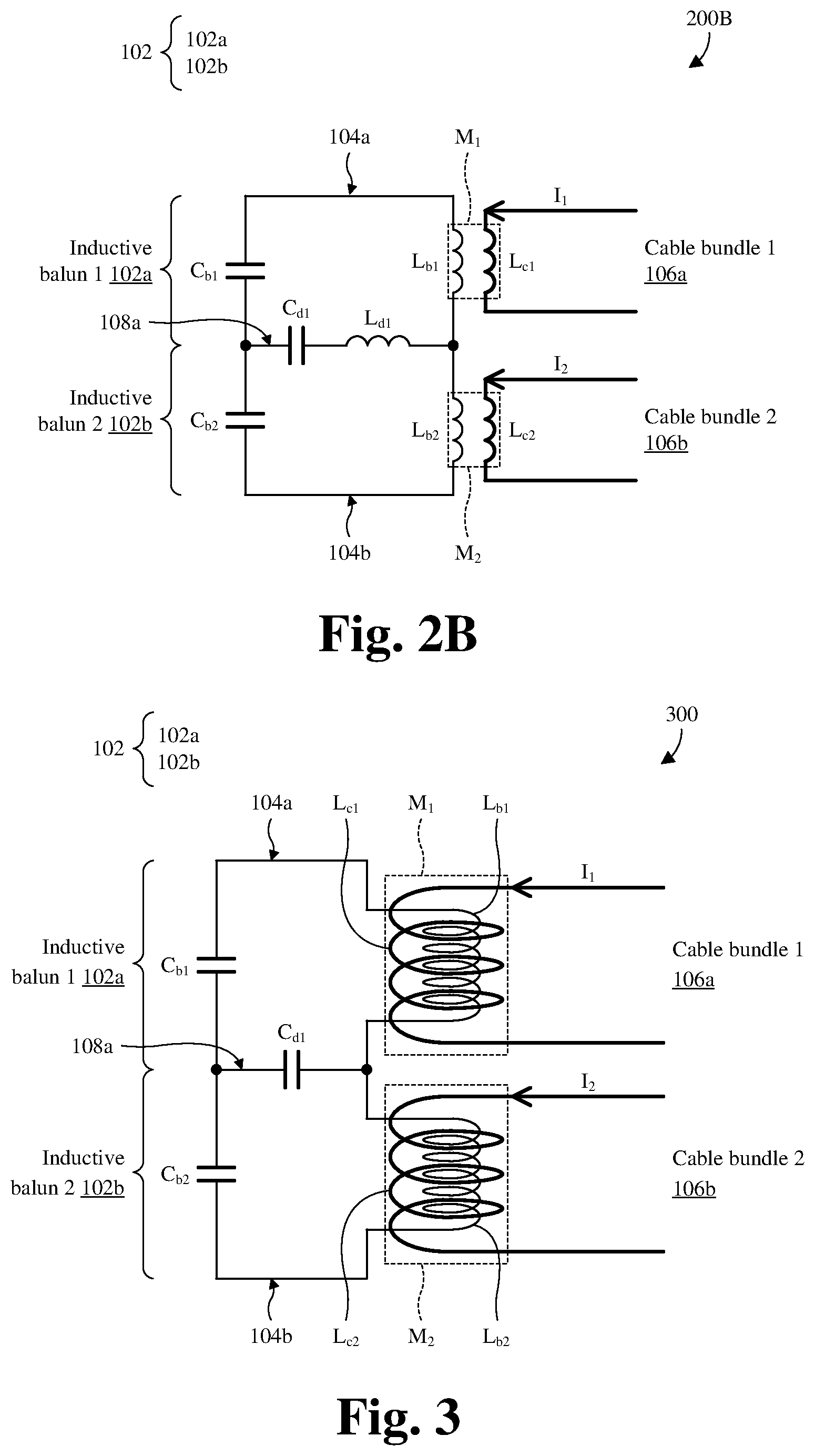 Patent US12422509 Figure 2 – Balun package comprising multiple inductive baluns for an MRI RF coil