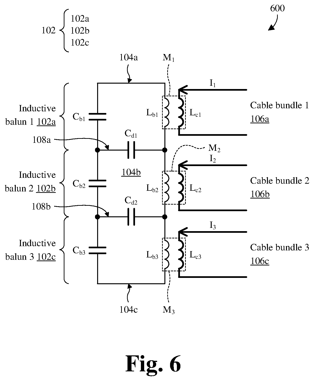 Patent US12422509 Figure 4 – Balun package comprising multiple inductive baluns for an MRI RF coil