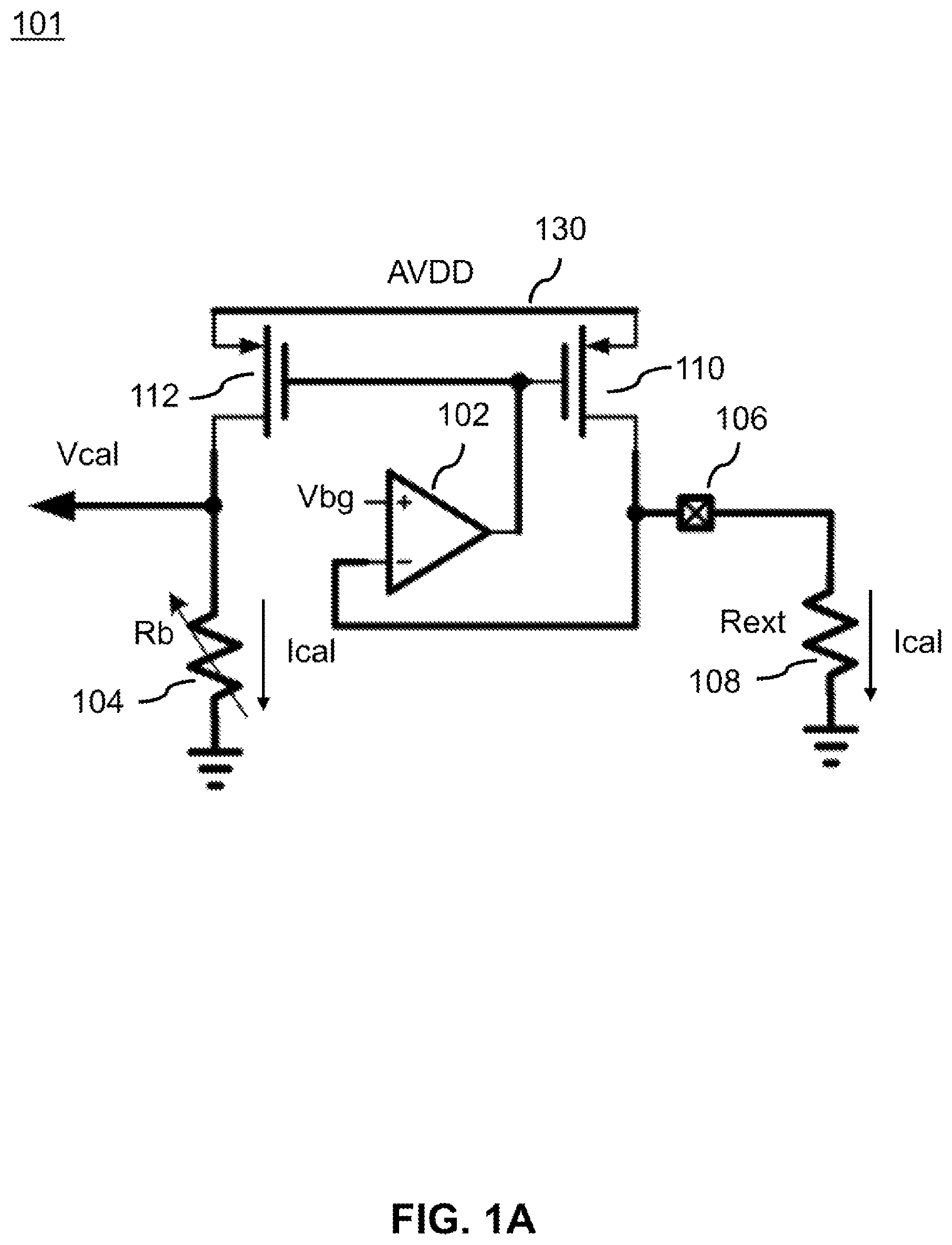 Patent US12422512 Figure 1 – Aging compensation for poly-resistor based current sense amplifier