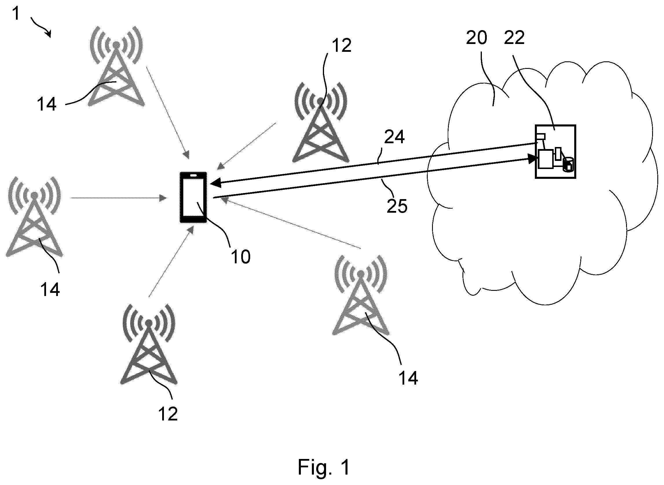 Patent US12422516 Figure 1 – Positioning a device