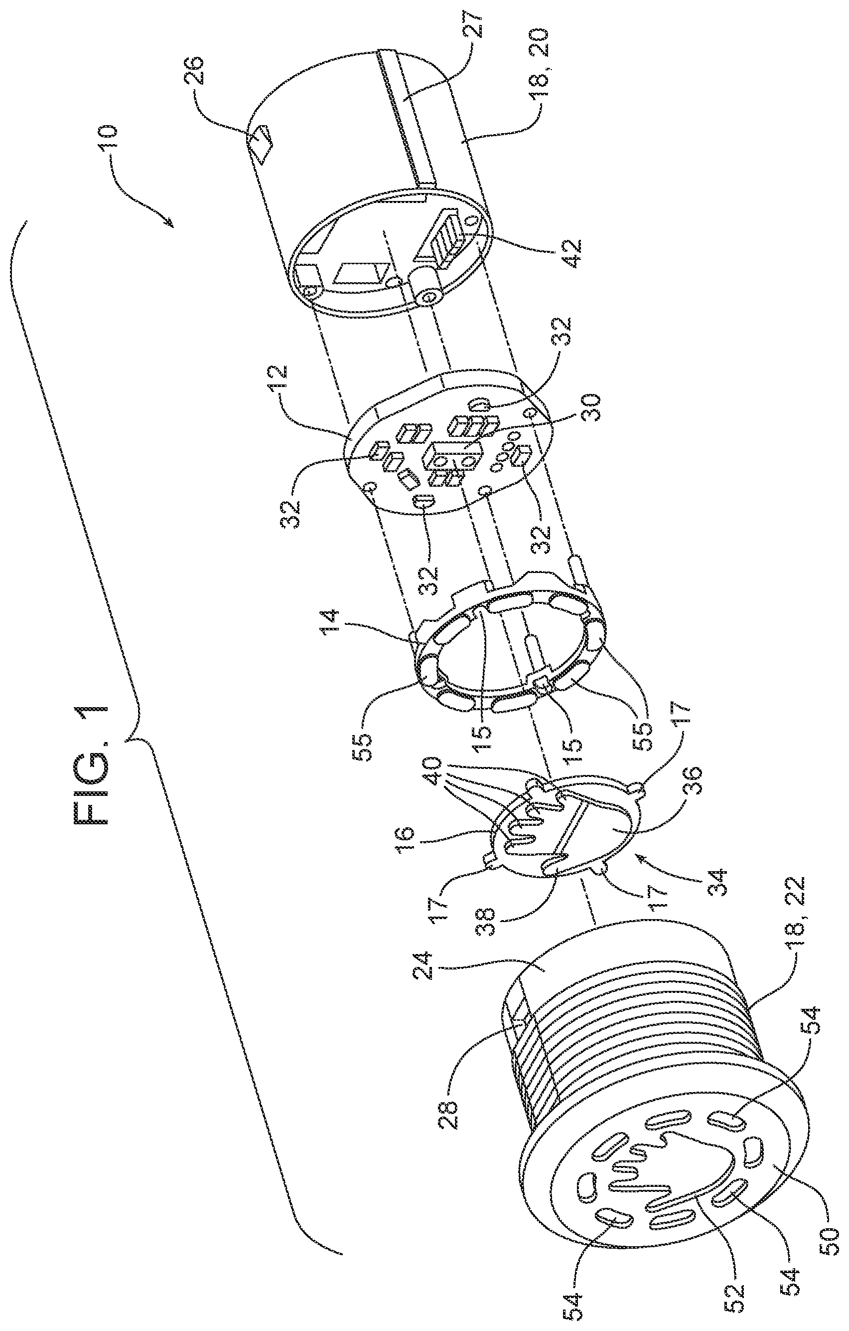Patent US12422551 Figure 1 – Touchless sensor and method for retrofitting a touchless sensor into push-button receiver