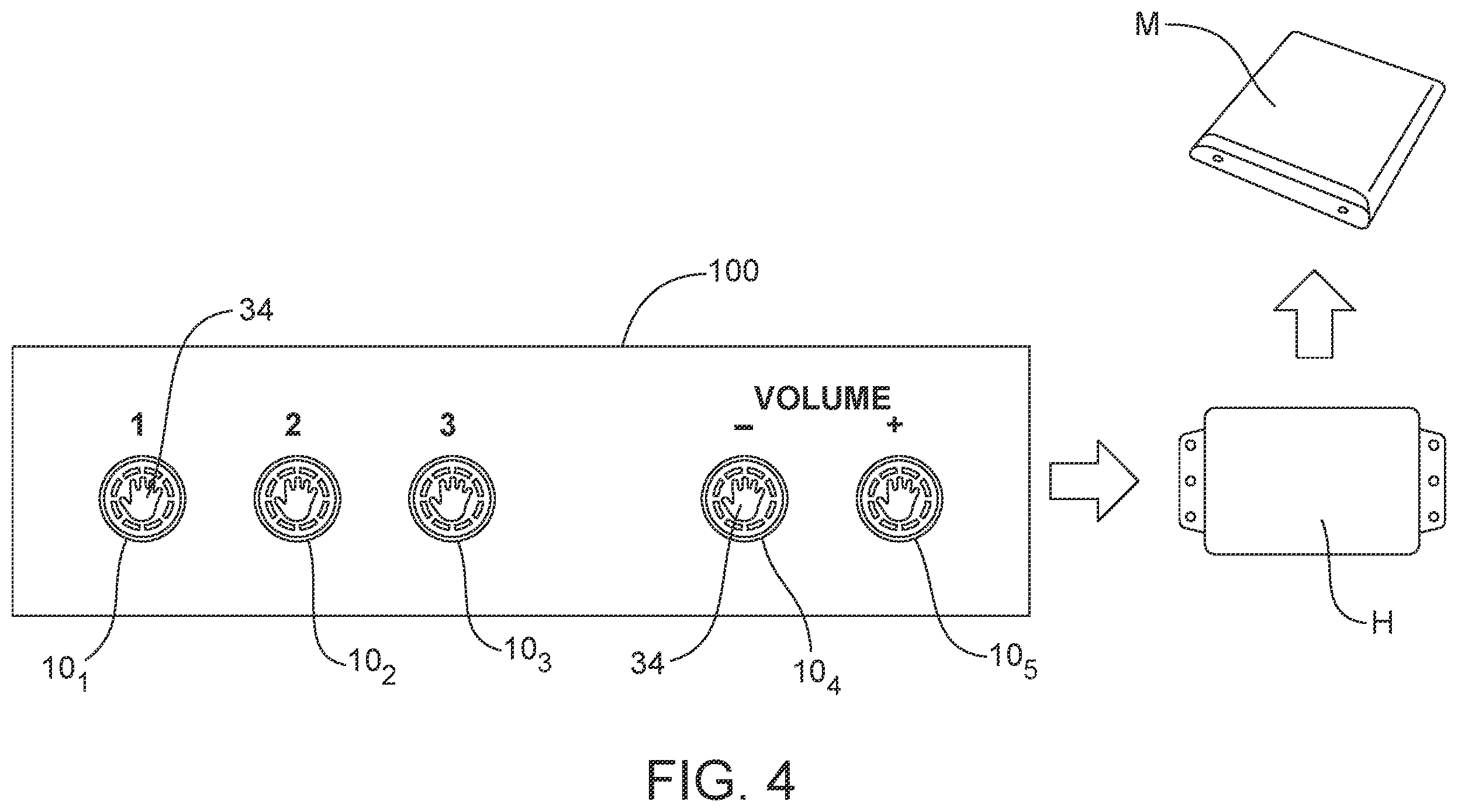 Patent US12422551 Figure 4 – Touchless sensor and method for retrofitting a touchless sensor into push-button receiver