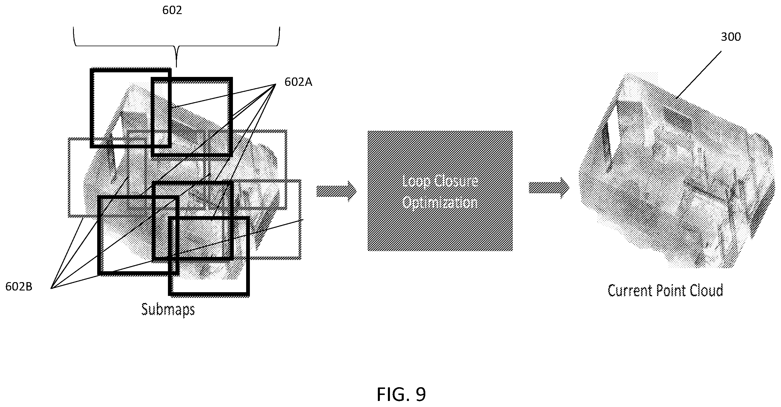 Patent US12422556 Figure 8 – Support system for mobile coordinate scanner