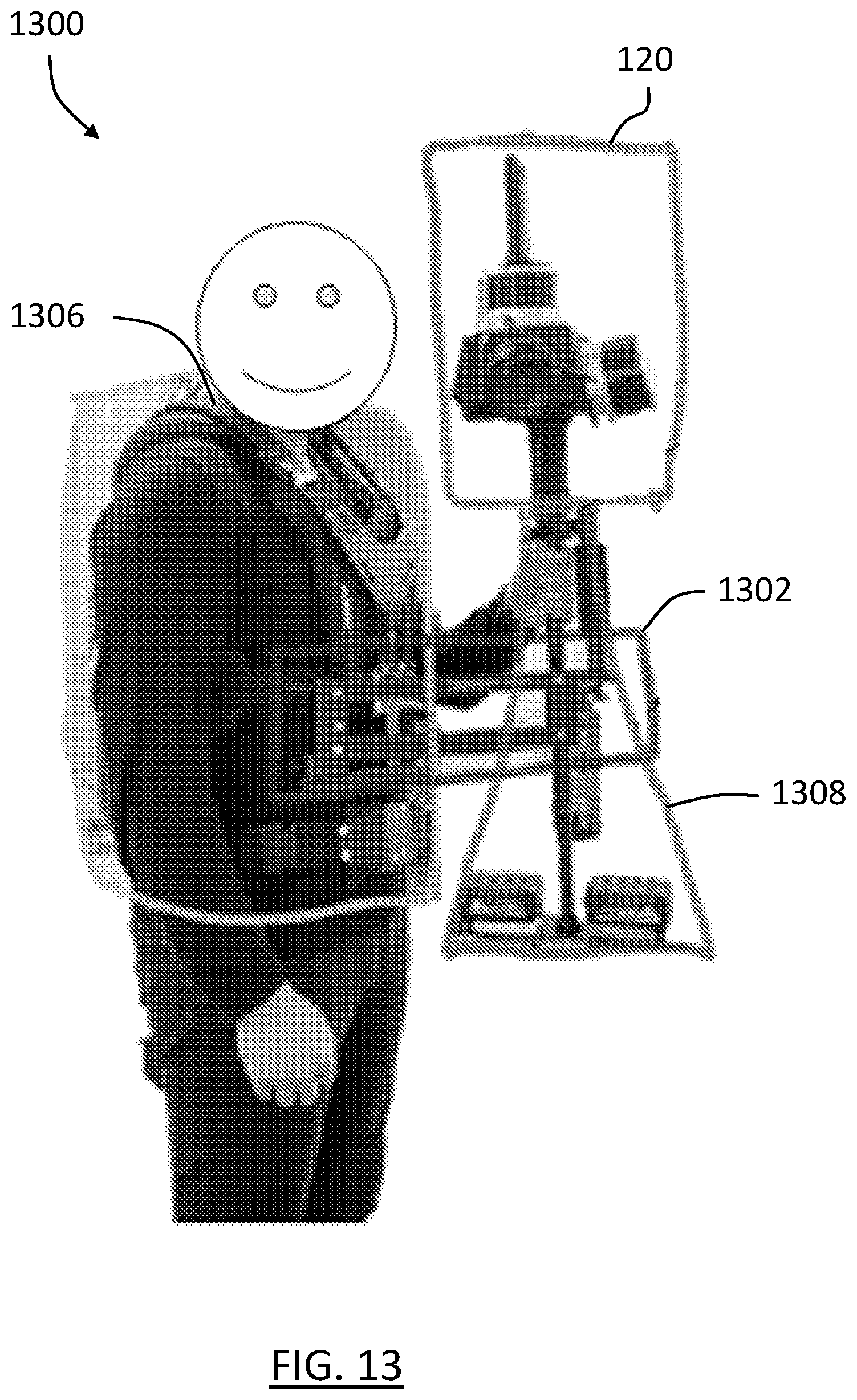 Patent US12422556 Figure 12 – Support system for mobile coordinate scanner