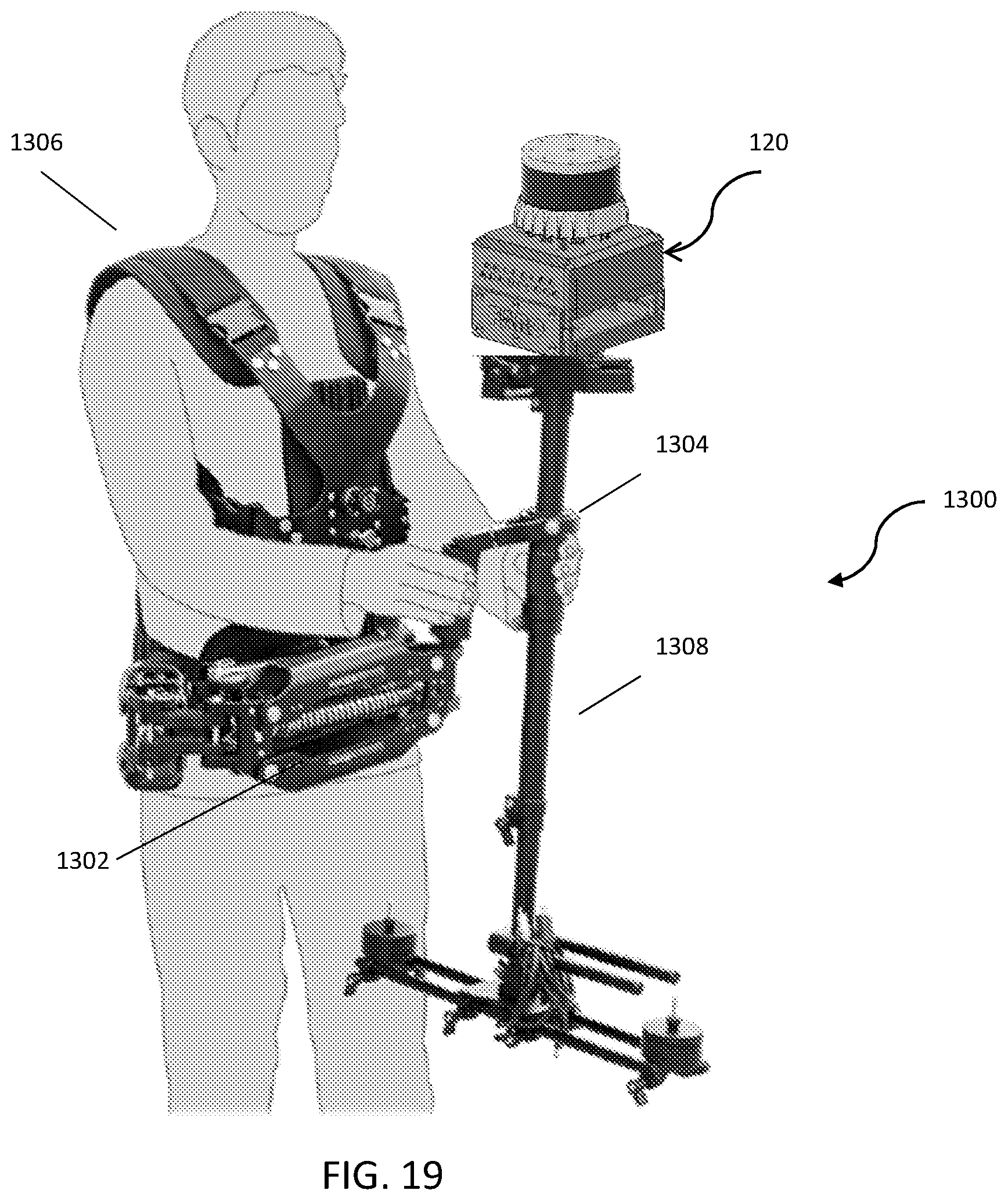 Patent US12422556 Figure 17 – Support system for mobile coordinate scanner
