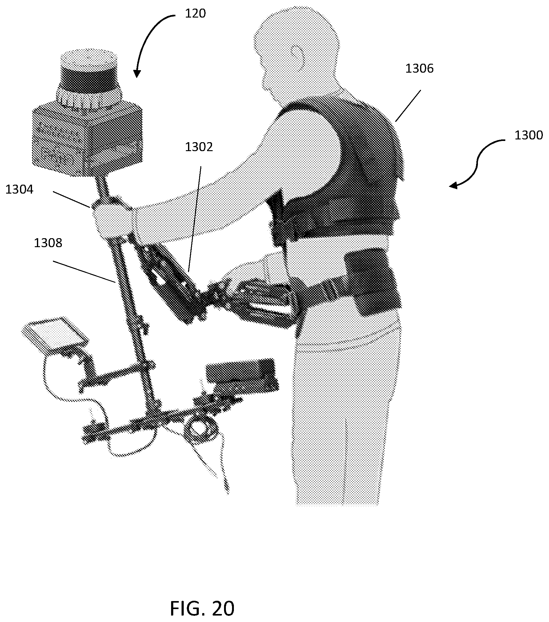 Patent US12422556 Figure 18 – Support system for mobile coordinate scanner
