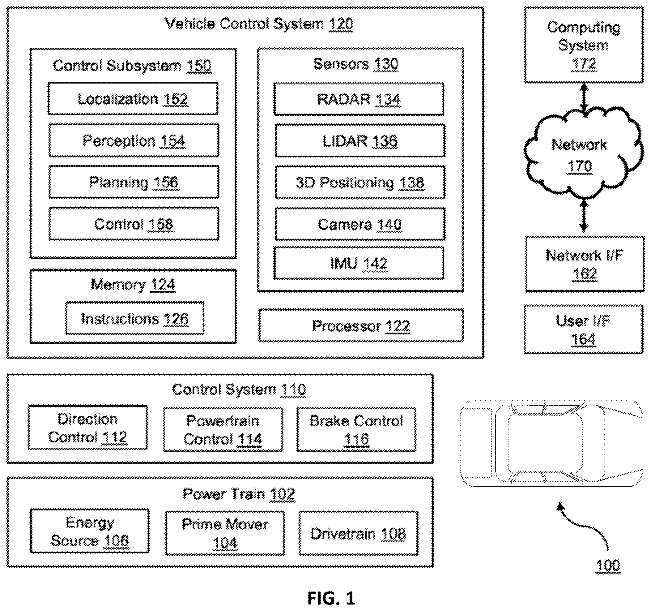 Patent US12422562 Figure 1 – LIDAR system