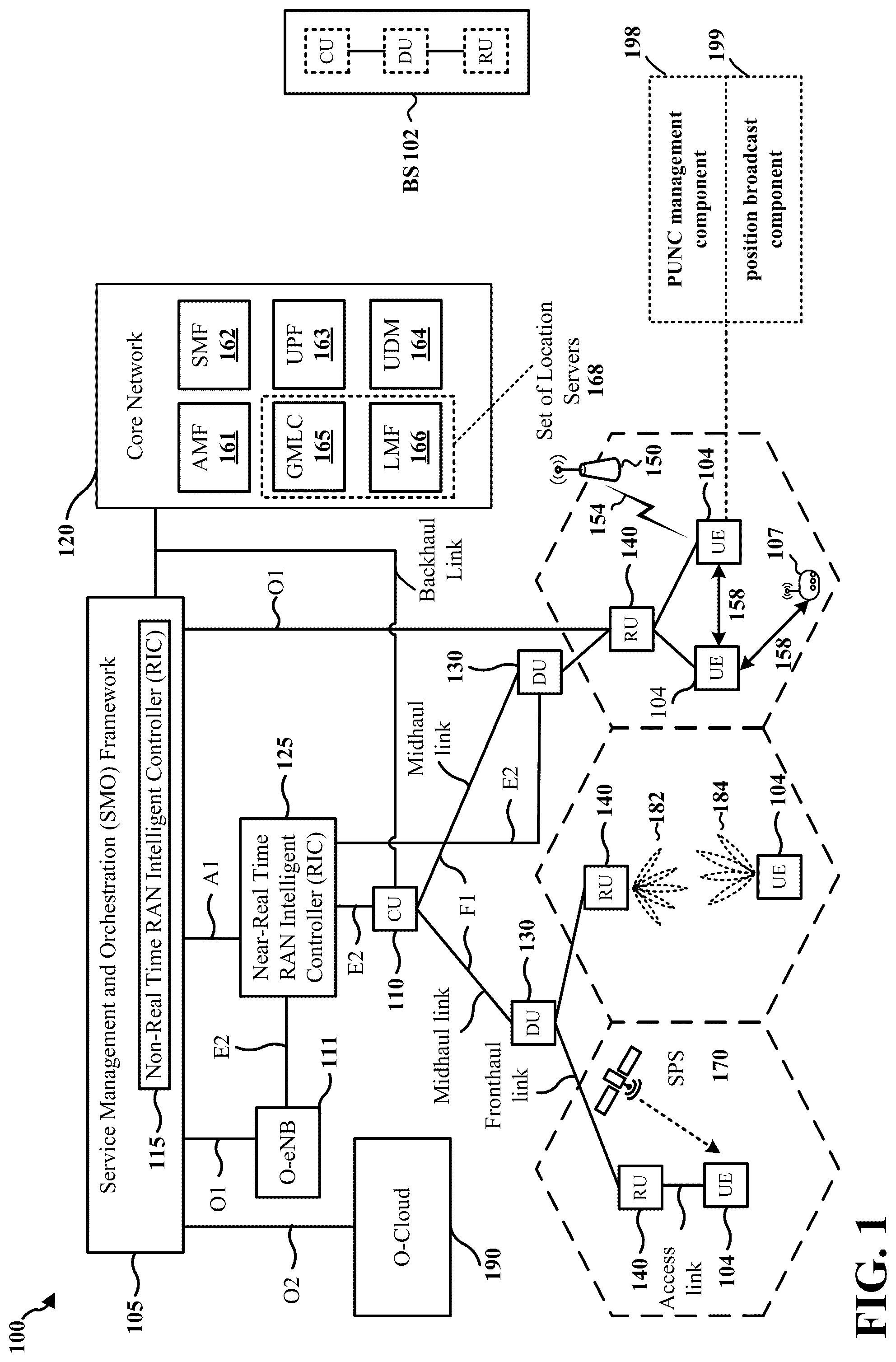 Patent US12422568 Figure 1 – Position uncertainty management during a lack of beacon signal reception