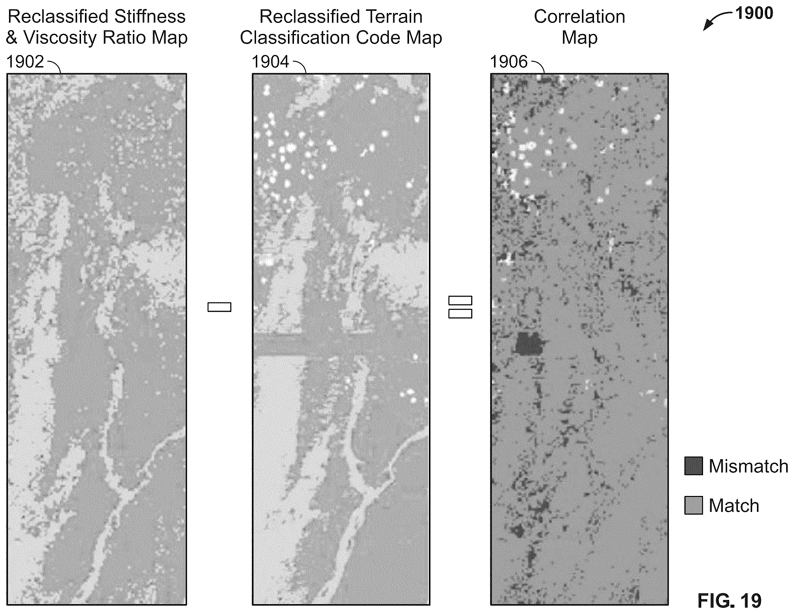 Patent US12422578 Figure 19 – Correlation of ground viscosity and stiffness measurements with terrain conditions