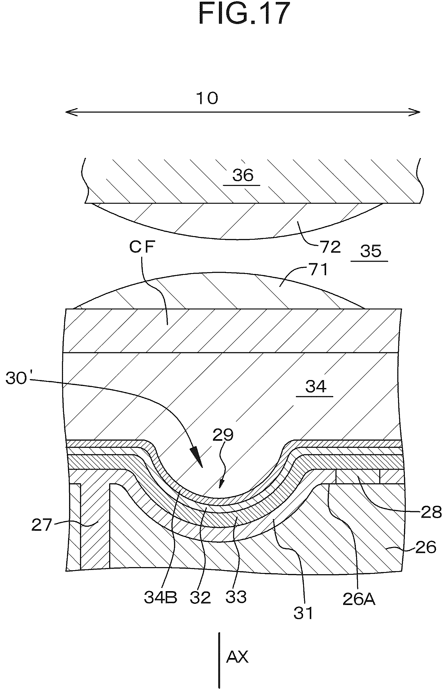 Patent US12422596 Figure 17 – Light-emitting element and display device