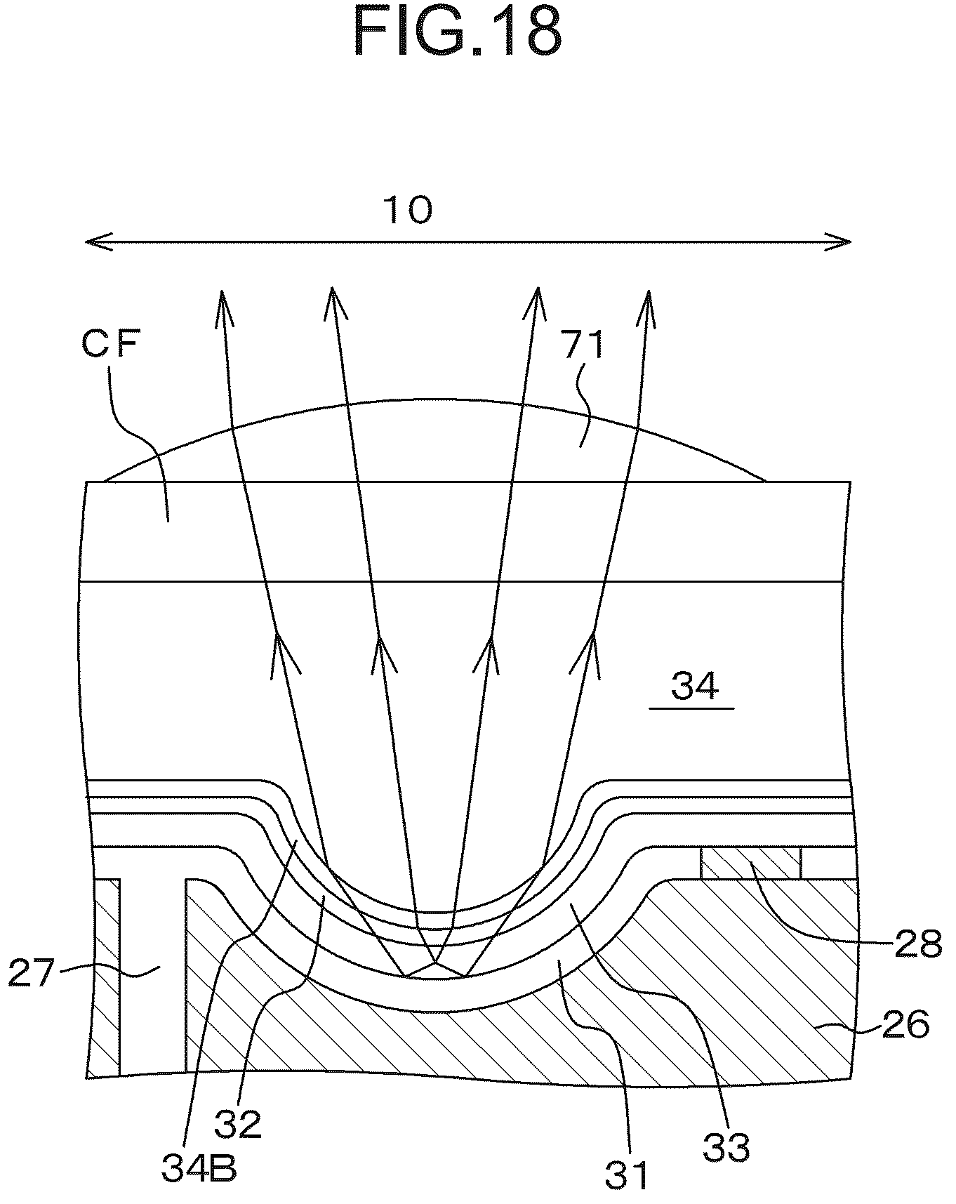 Patent US12422596 Figure 18 – Light-emitting element and display device