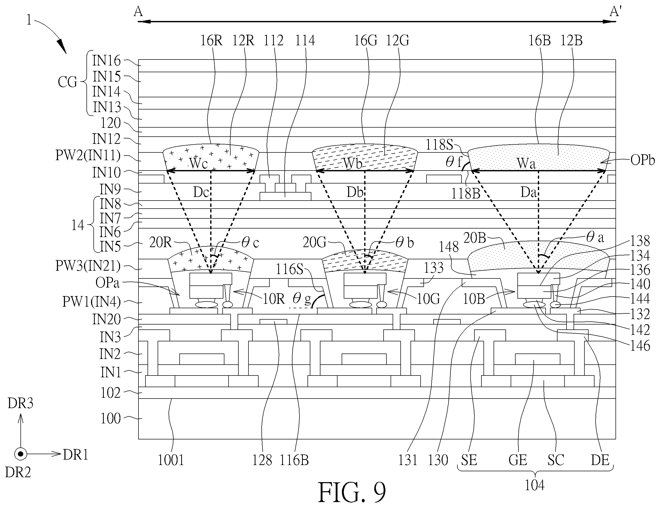 Patent US12422603 Figure 9 – Electronic device