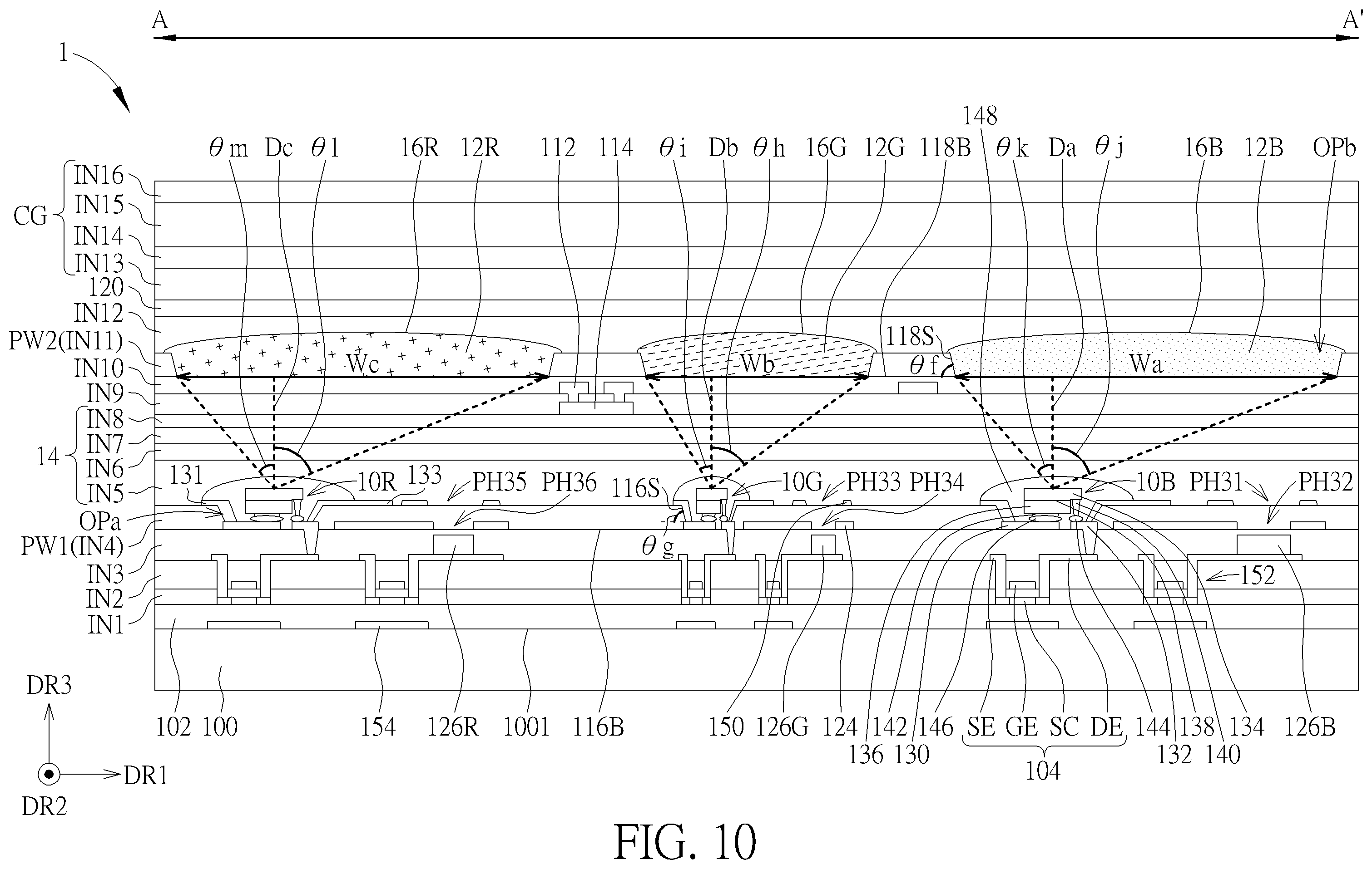 Patent US12422603 Figure 10 – Electronic device