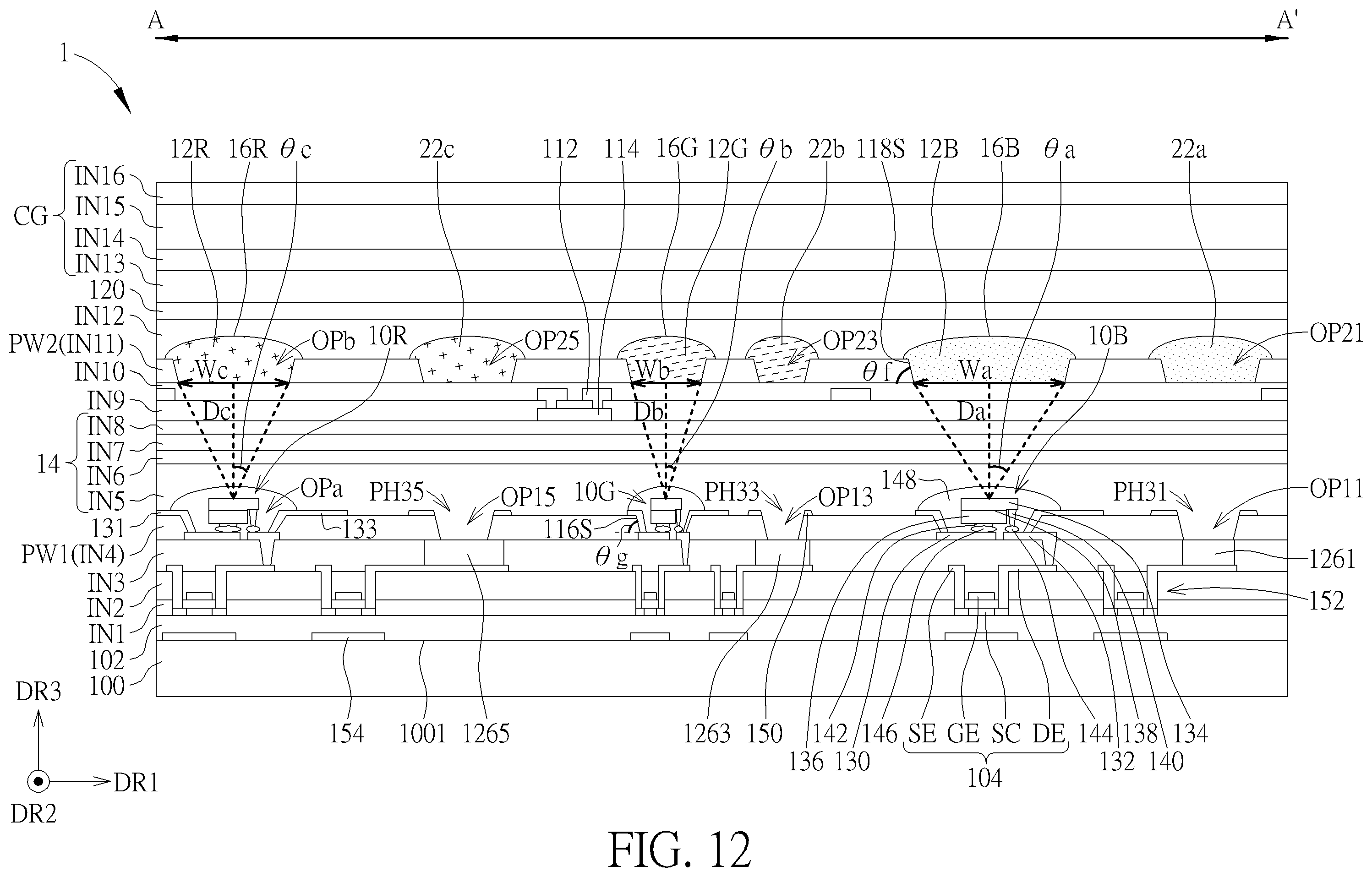 Patent US12422603 Figure 12 – Electronic device