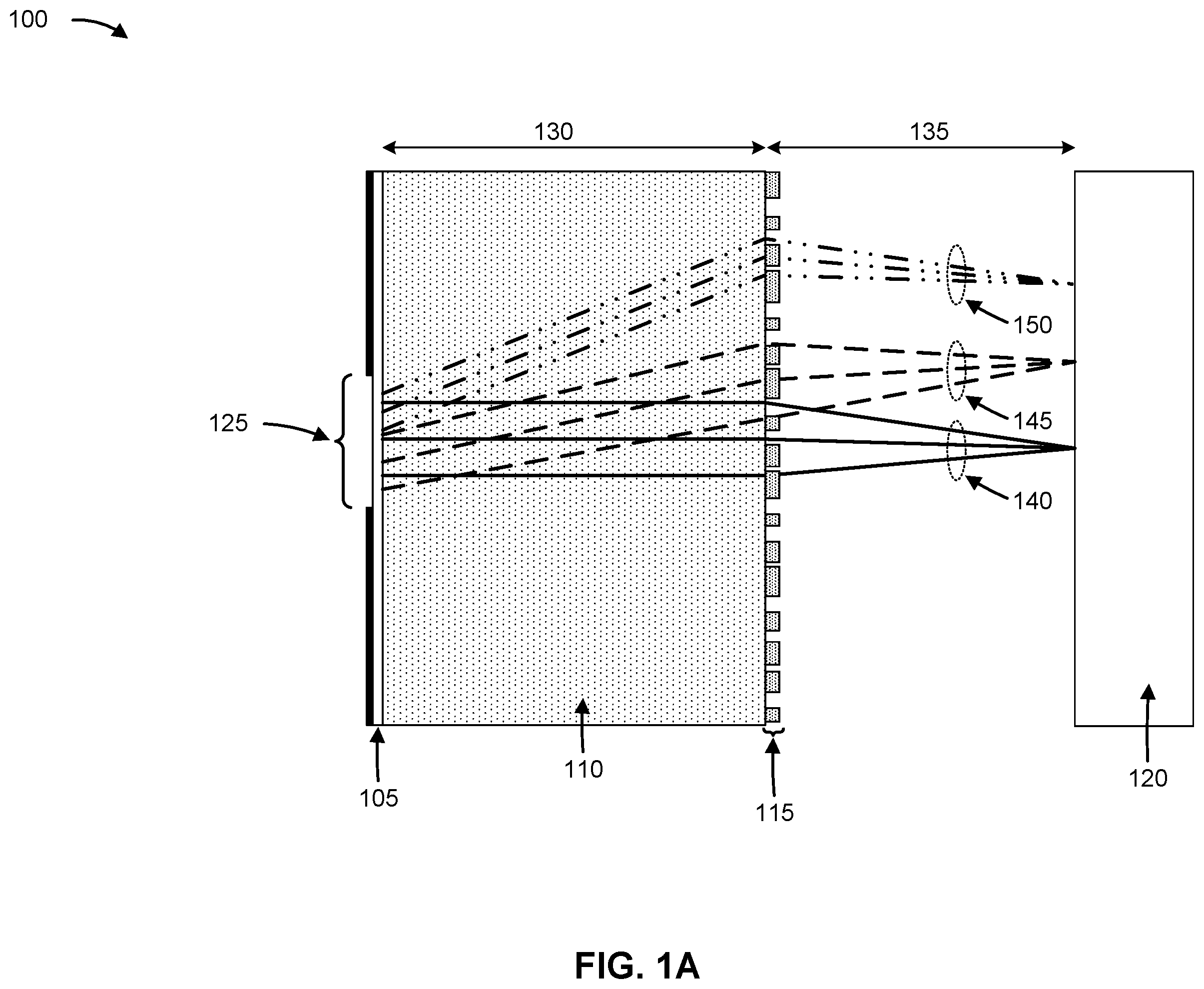 Patent US12422606 Figure 1 – Optical device