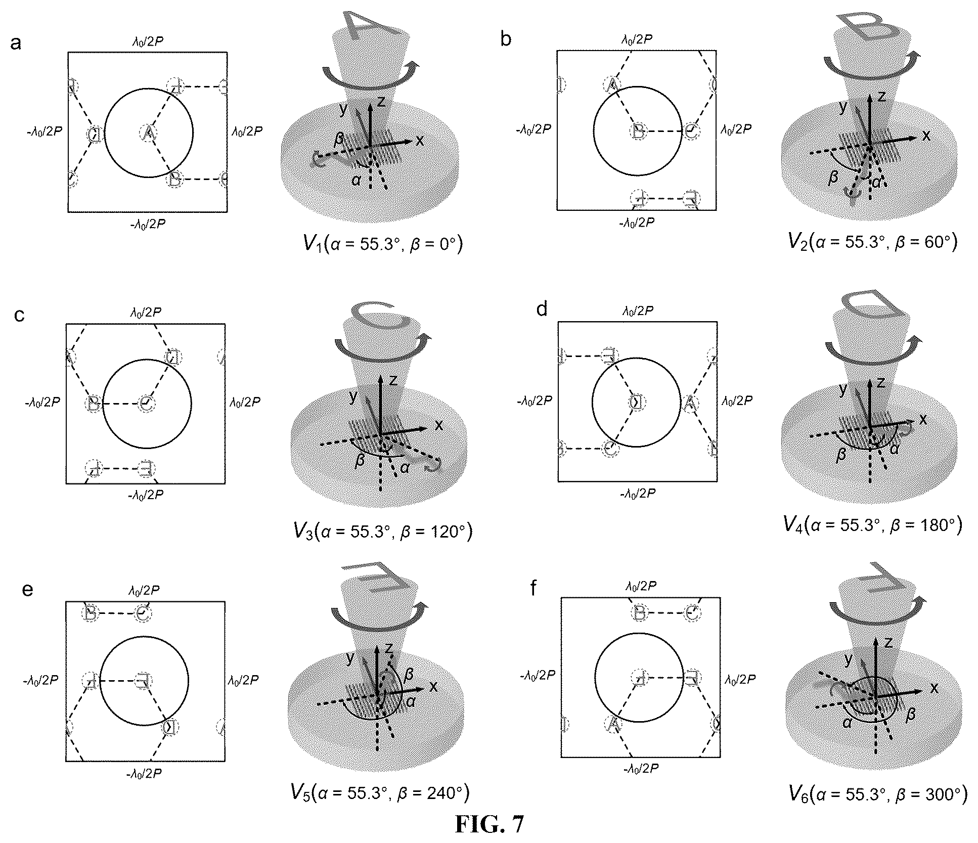 Patent US12422609 Figure 4 – Planar-waveguide-based multi-channel crosstalk-free metasurface holographic device