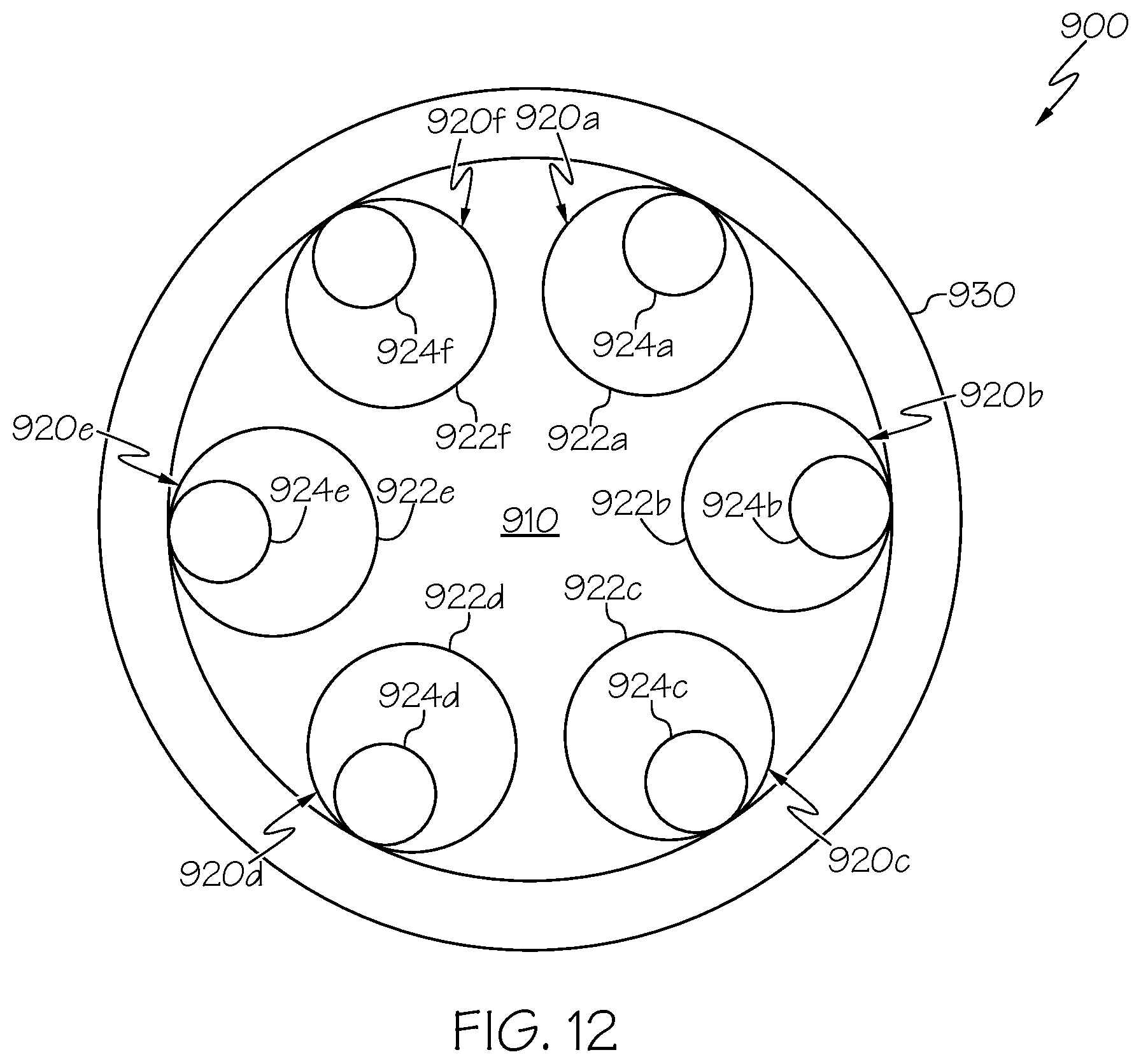 Patent US12422613 Figure 7 – Hollow-core optical fibers