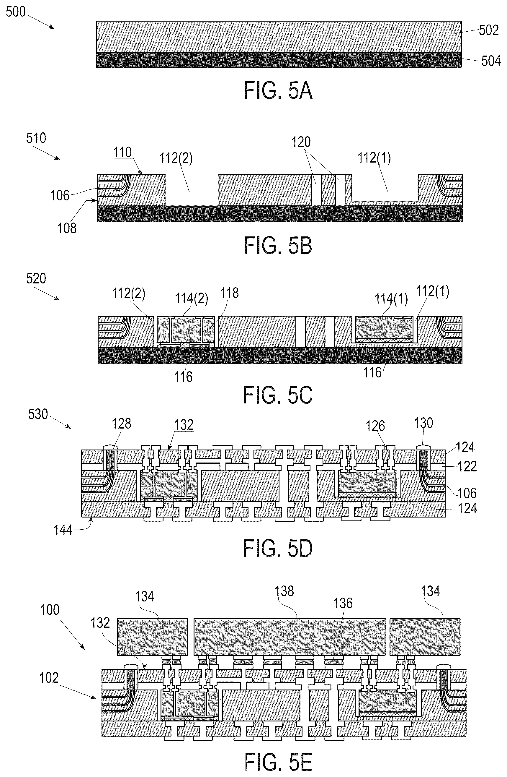 Patent US12422615 Figure 3 – Nested glass packaging architecture for hybrid electrical and optical communication devices