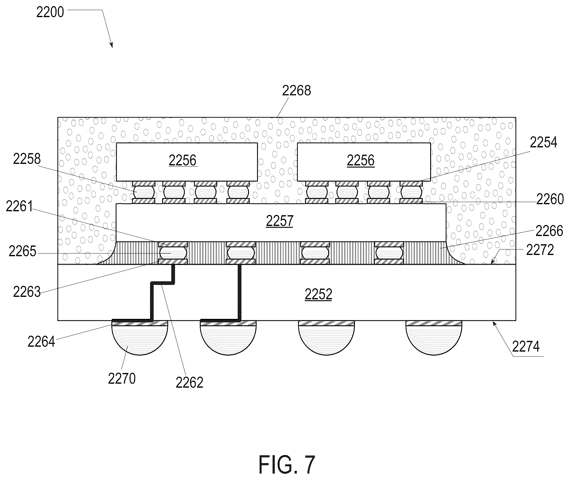 Patent US12422615 Figure 5 – Nested glass packaging architecture for hybrid electrical and optical communication devices