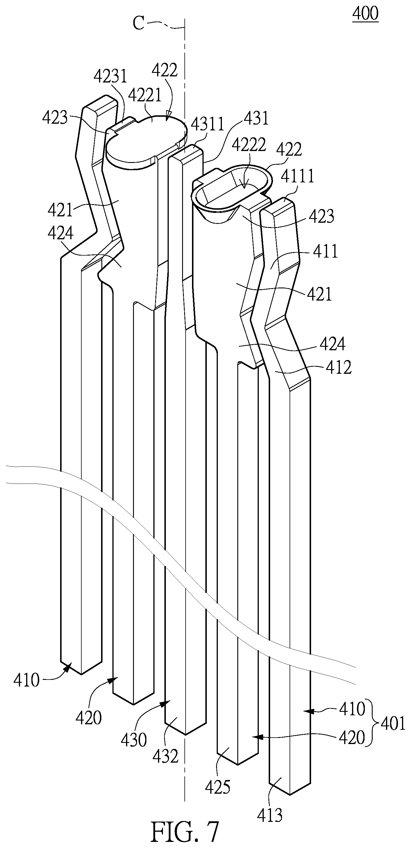 Patent US12422616 Figure 7 – Optoelectronic package structure