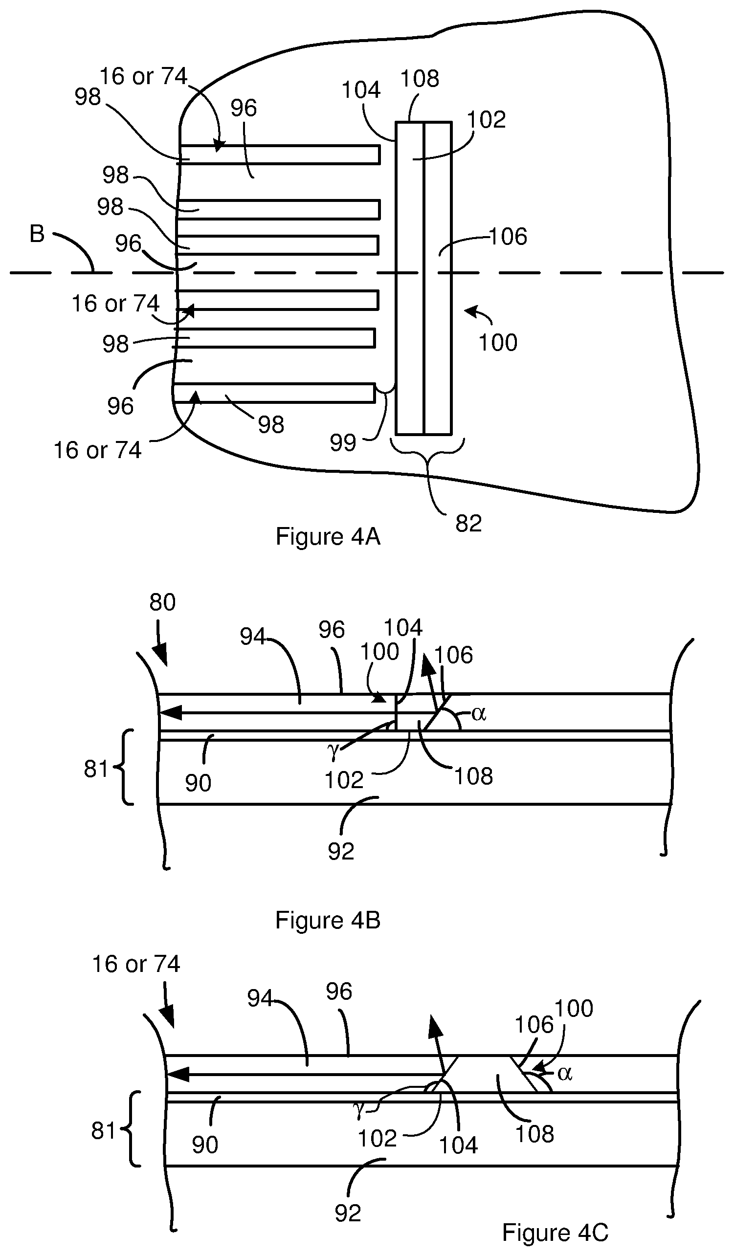 Patent US12422618 Figure 6 – Buried taper with reflecting surface