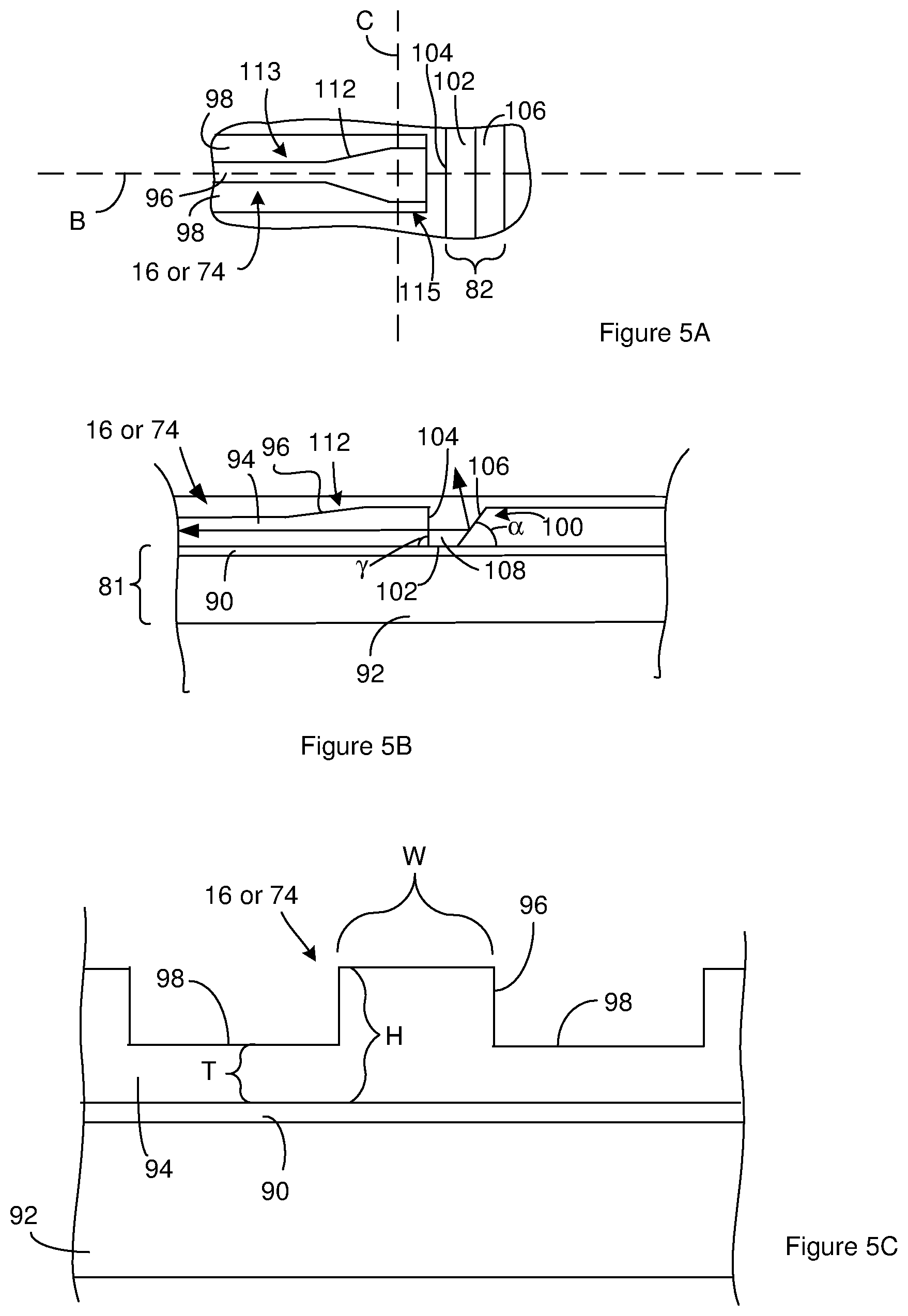 Patent US12422618 Figure 8 – Buried taper with reflecting surface