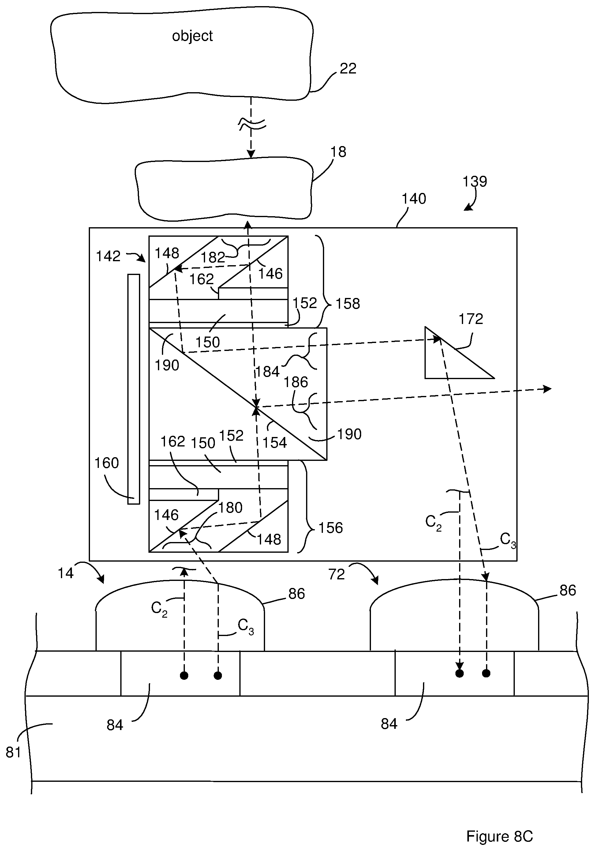 Patent US12422618 Figure 13 – Buried taper with reflecting surface