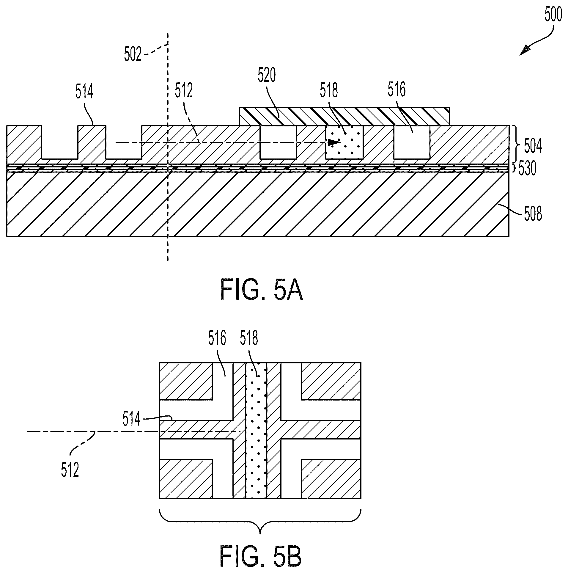 Patent US12422619 Figure 5 – Fabrication of waveguide structures