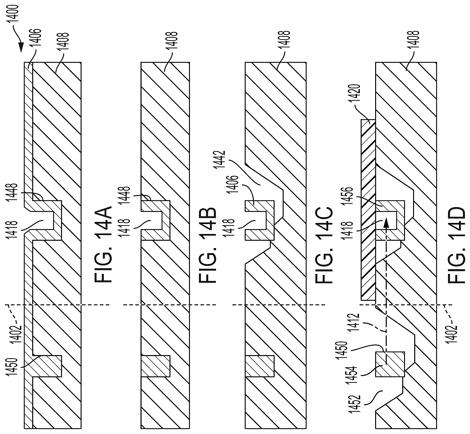 Patent US12422619 Figure 14 – Fabrication of waveguide structures