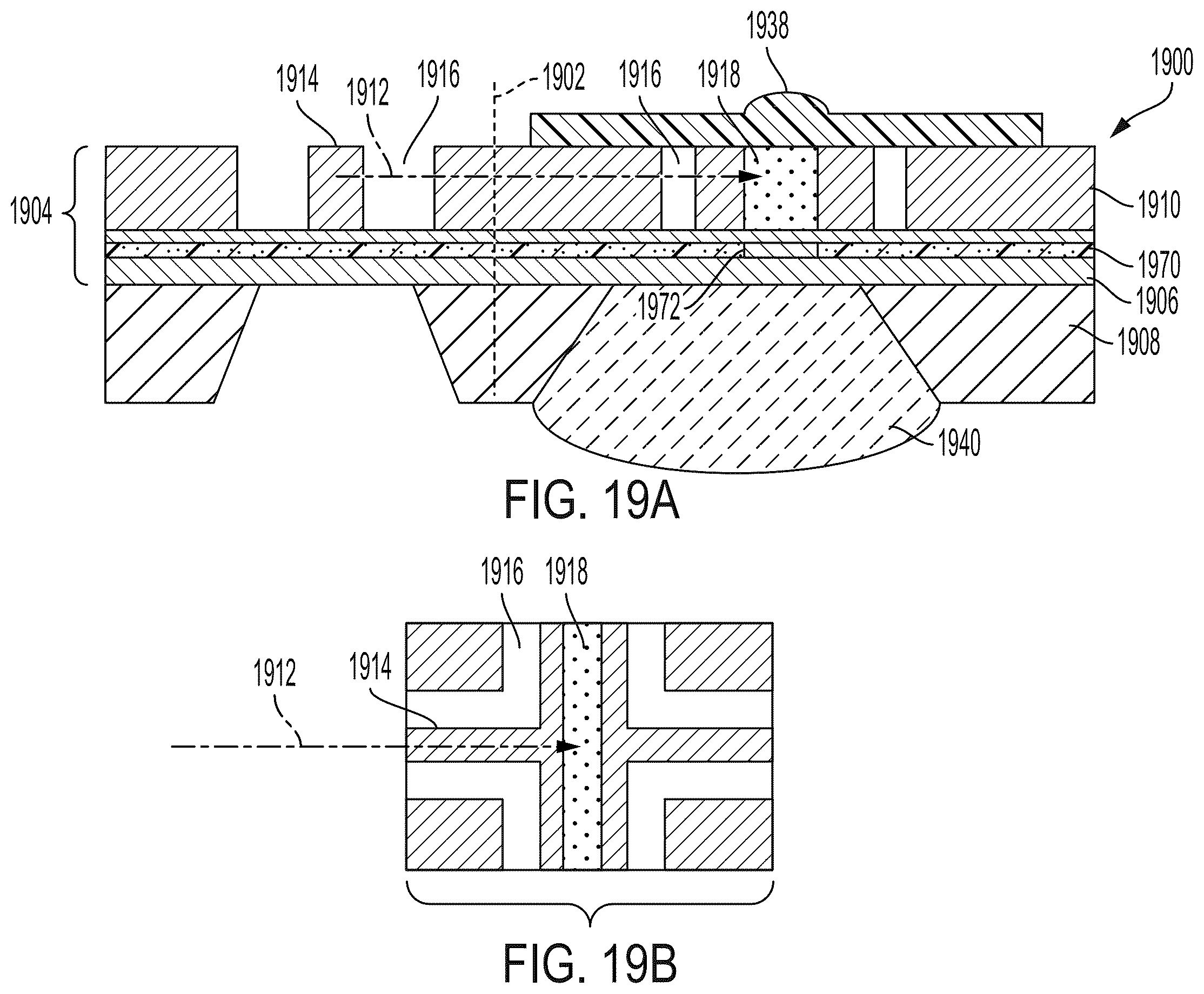Patent US12422619 Figure 19 – Fabrication of waveguide structures
