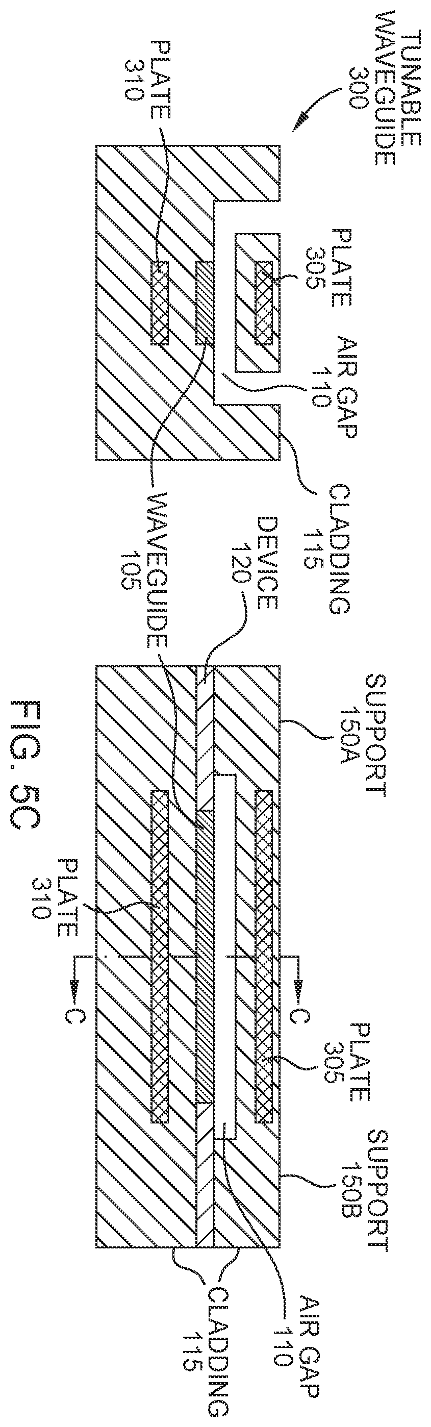 Patent US12422624 Figure 4 – Tunable silicon nitride waveguide structure